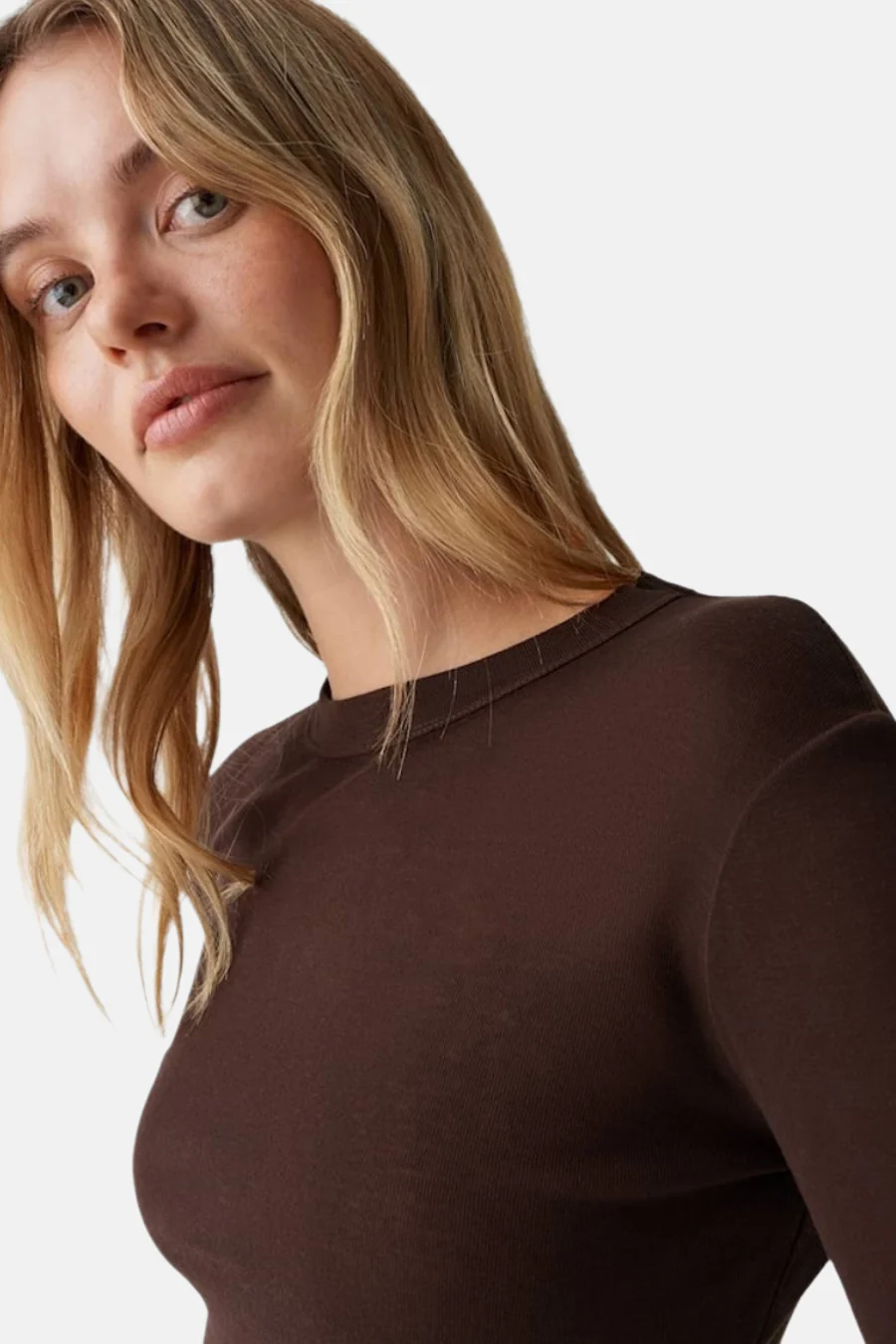 T-shirt met lange mouwen - bruin - Image 4