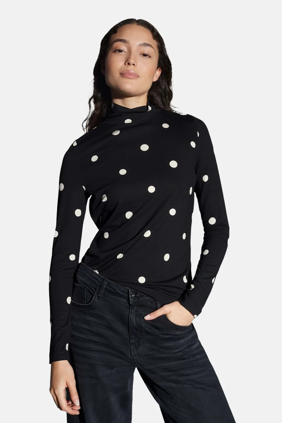 T-shirt met lange mouwen - zwart