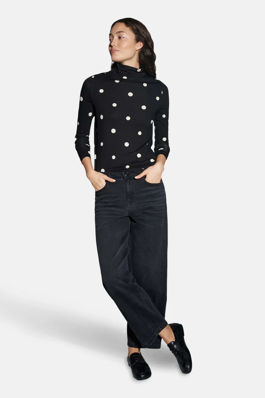 T-shirt met lange mouwen - zwart - Image 2