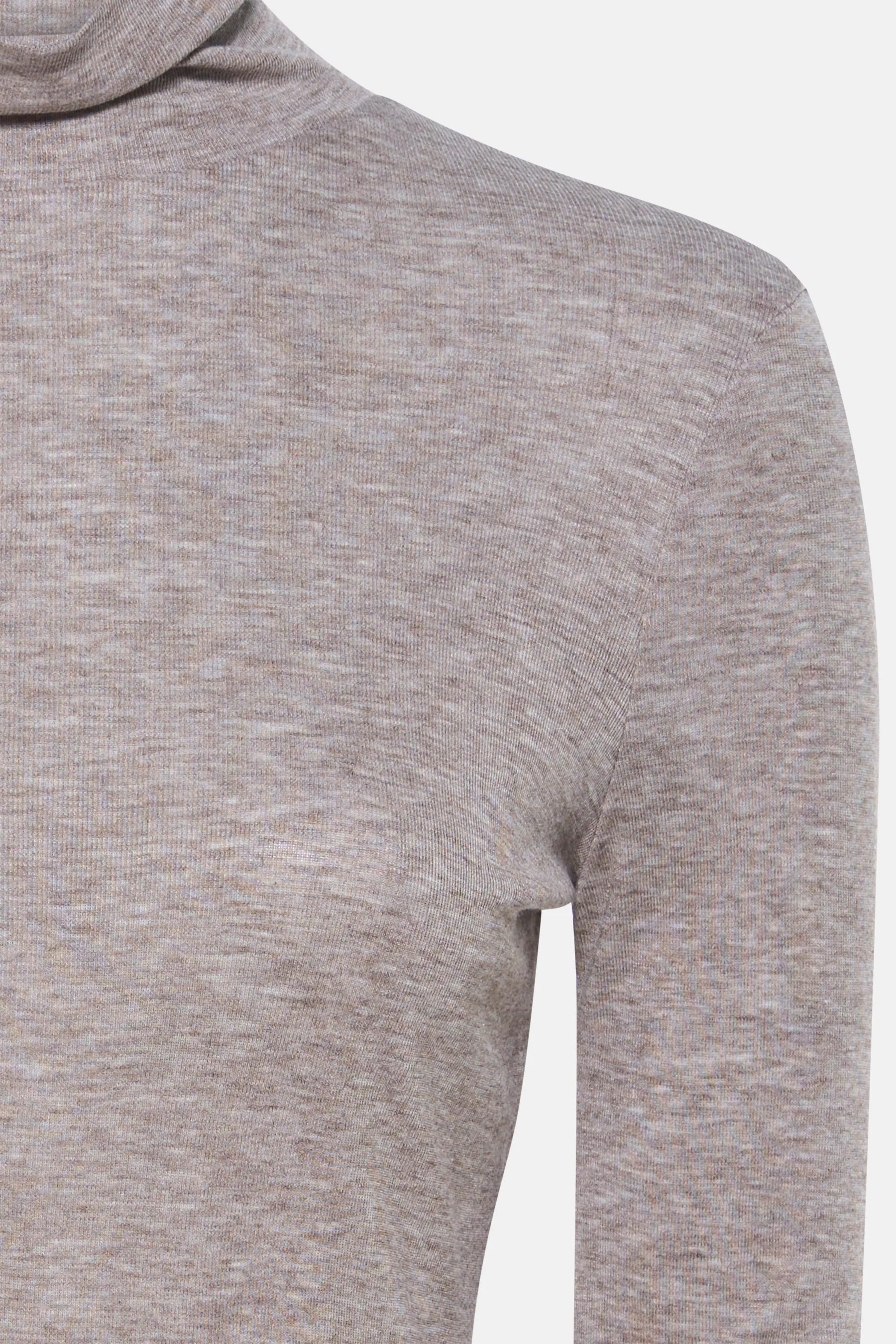 Pull met rolkraag - Beige - Image 4