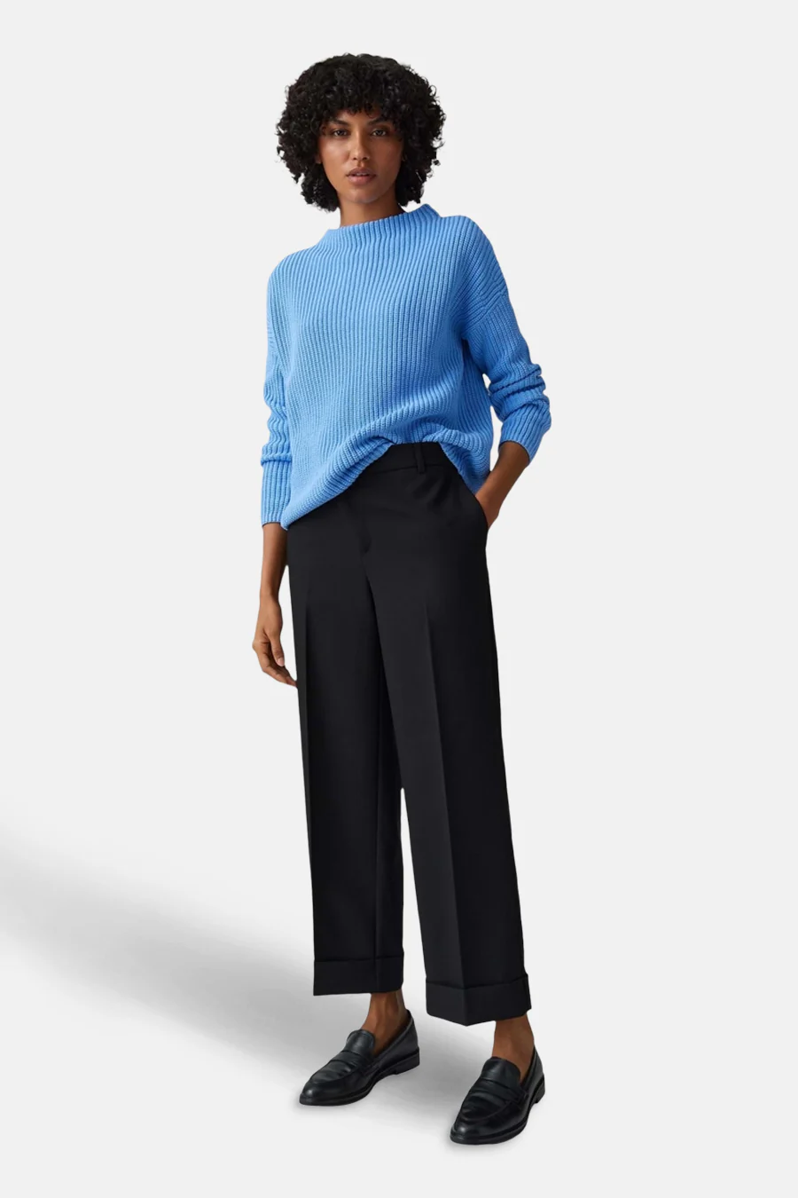 Pull met ronde hals - blauw - Image 2