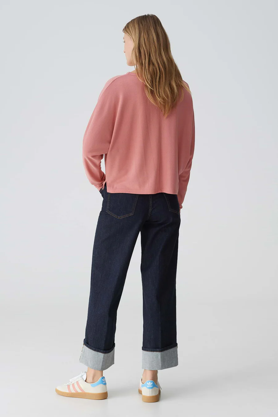 Pull met ronde hals - roze - Image 3
