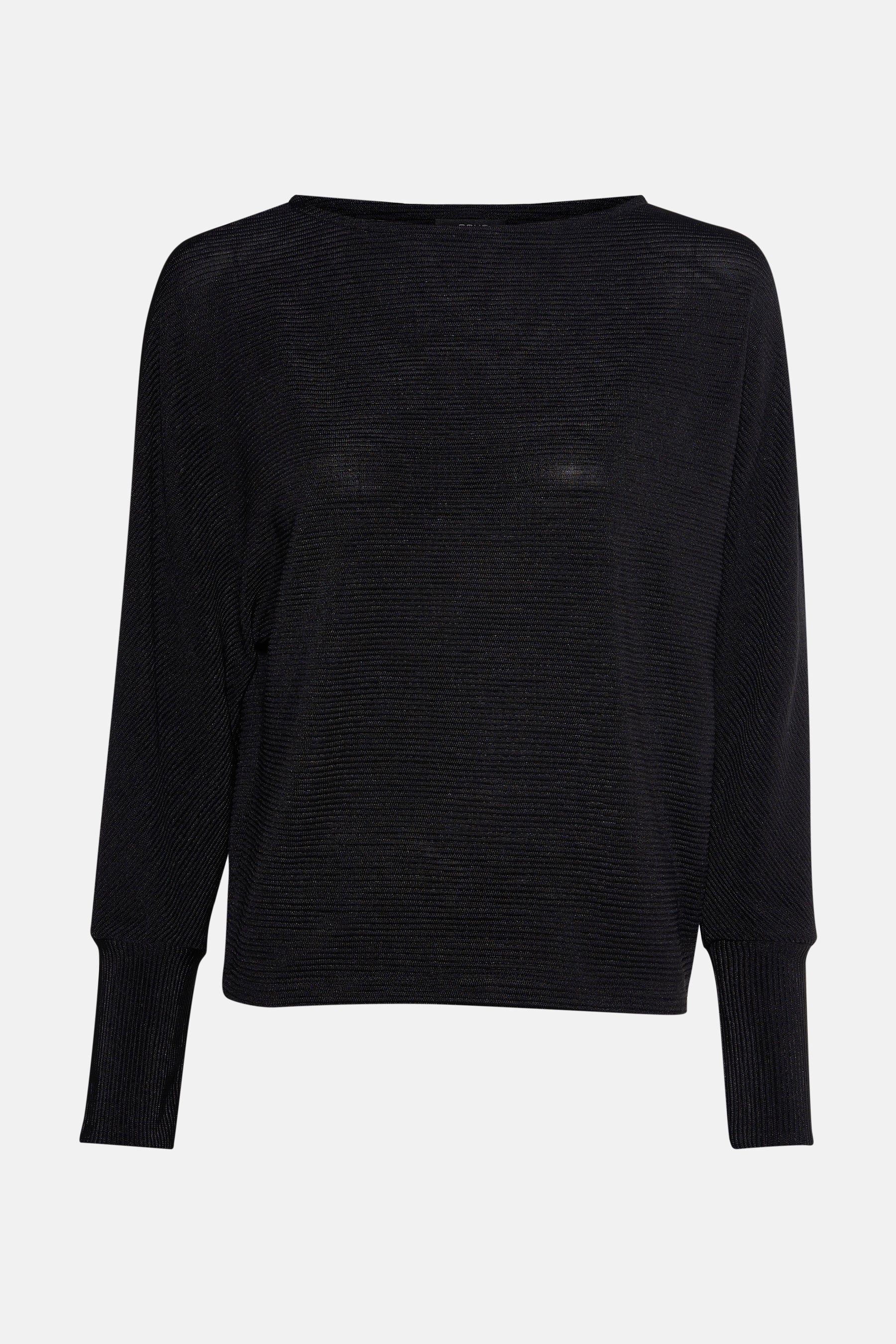 Pull met ronde hals - zwart