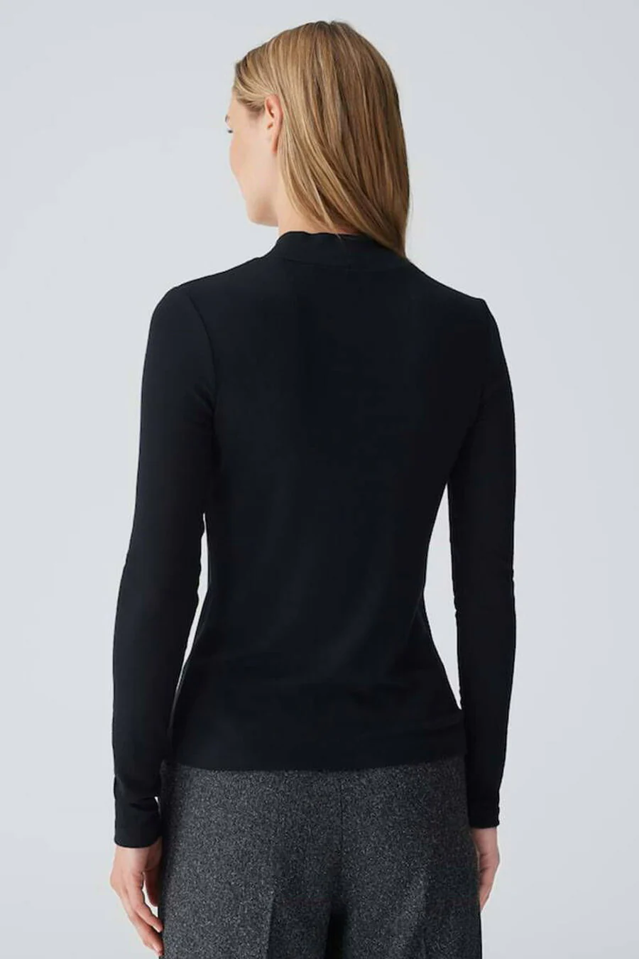Pull met ronde hals - zwart - Image 3