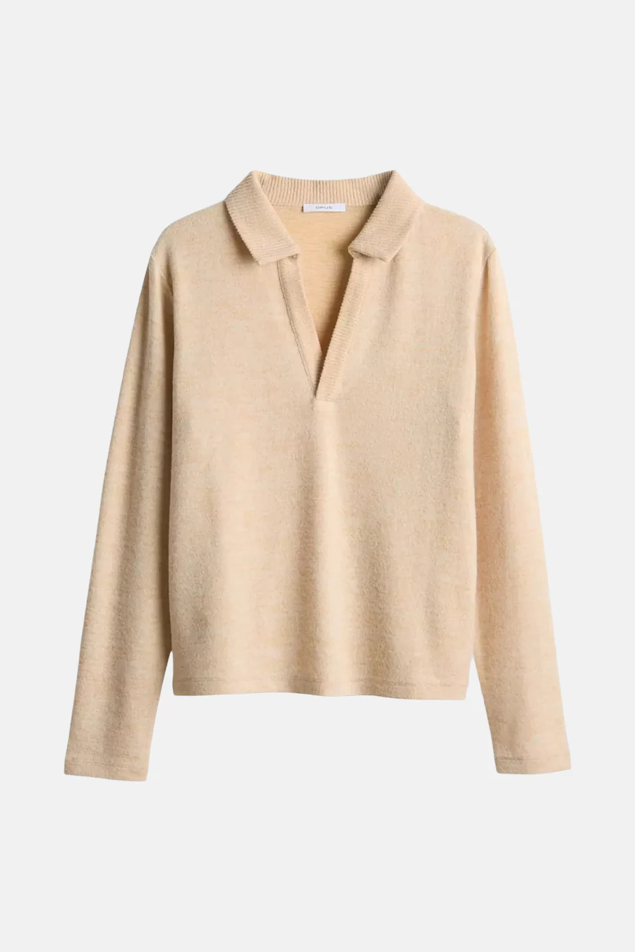 Pull met V-hals - ecru - Image 3