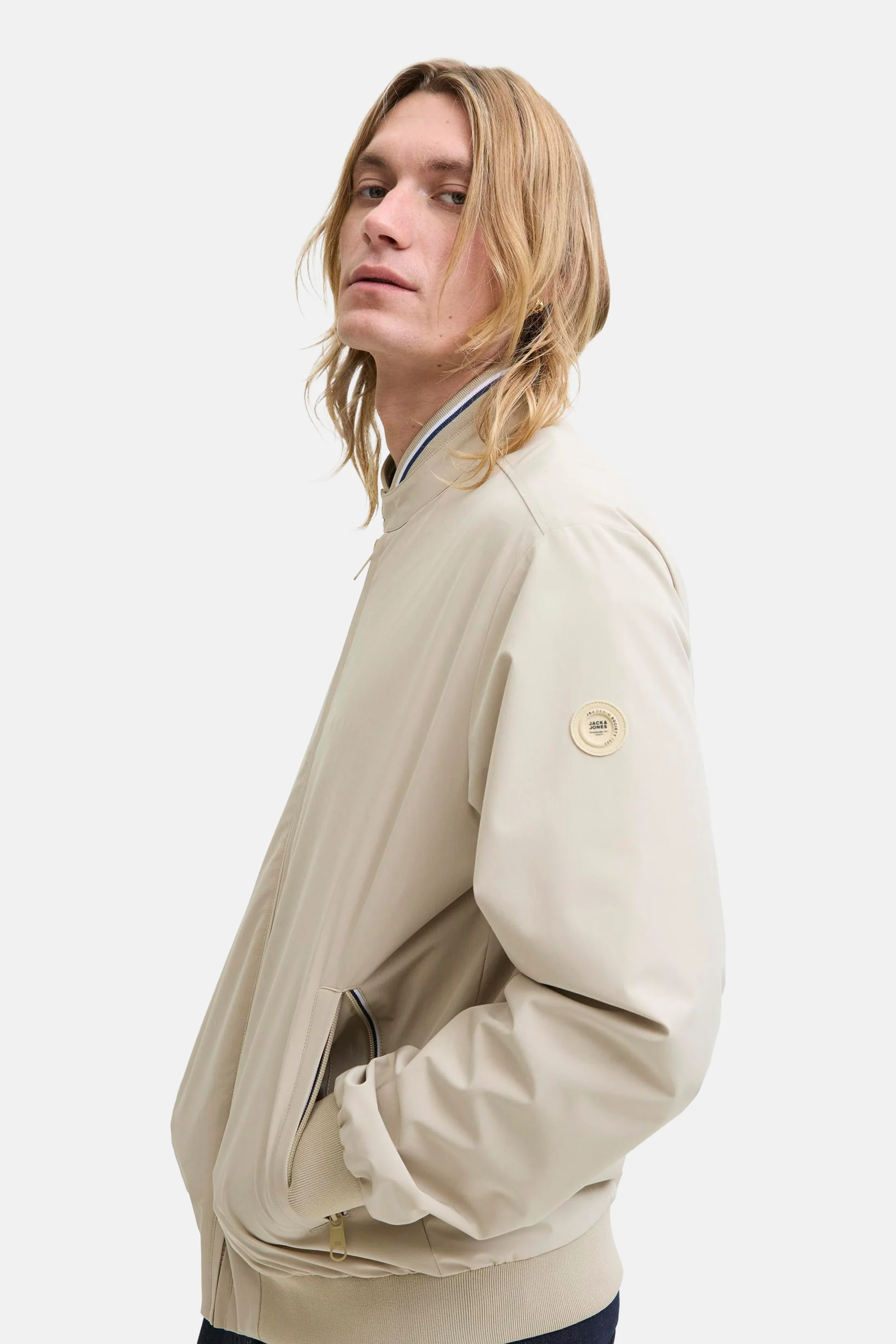 Korte jas - beige - Image 6