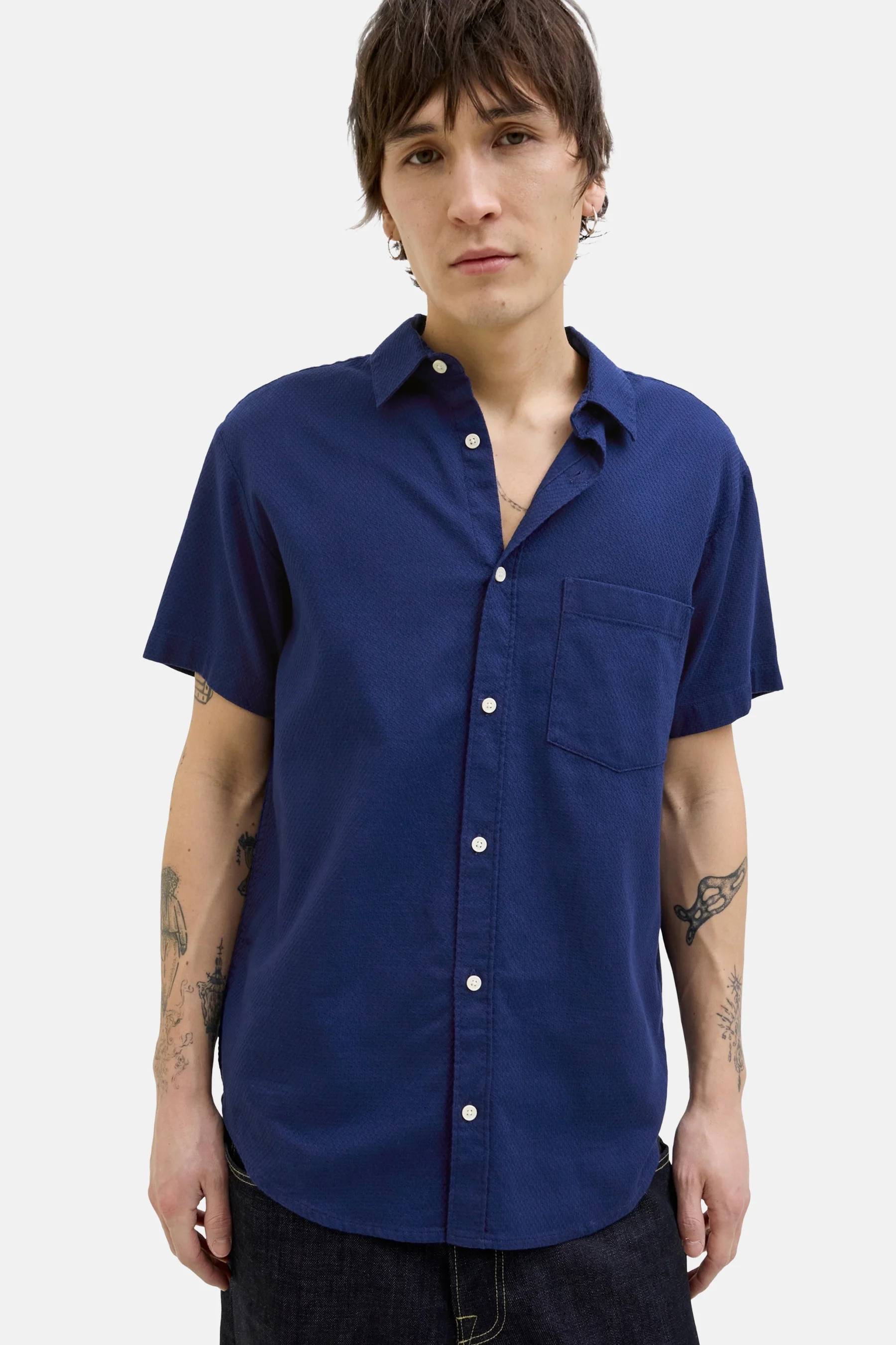 Hemd met korte mouwen - blauw - Image 6