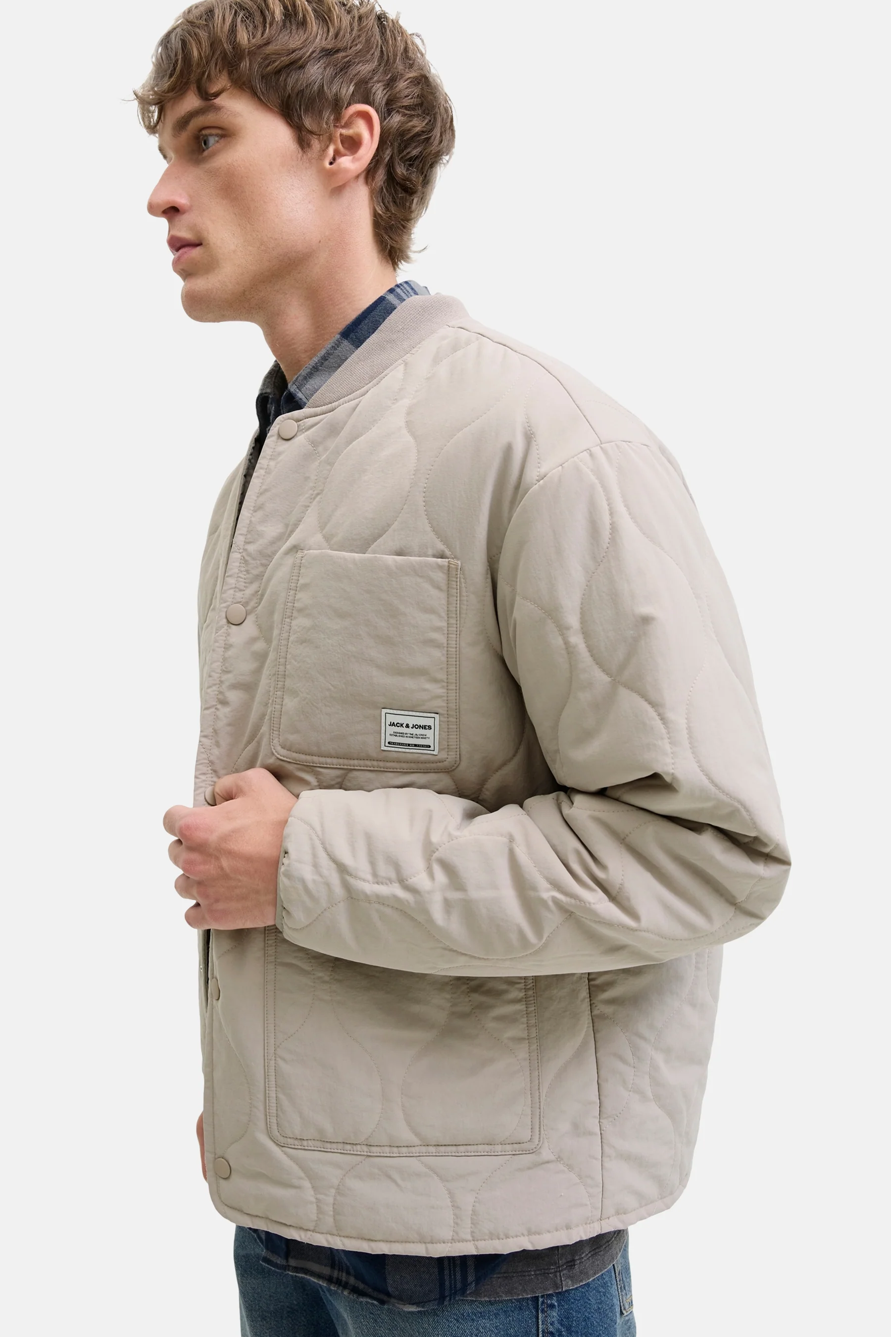 Korte jas - beige - Image 6