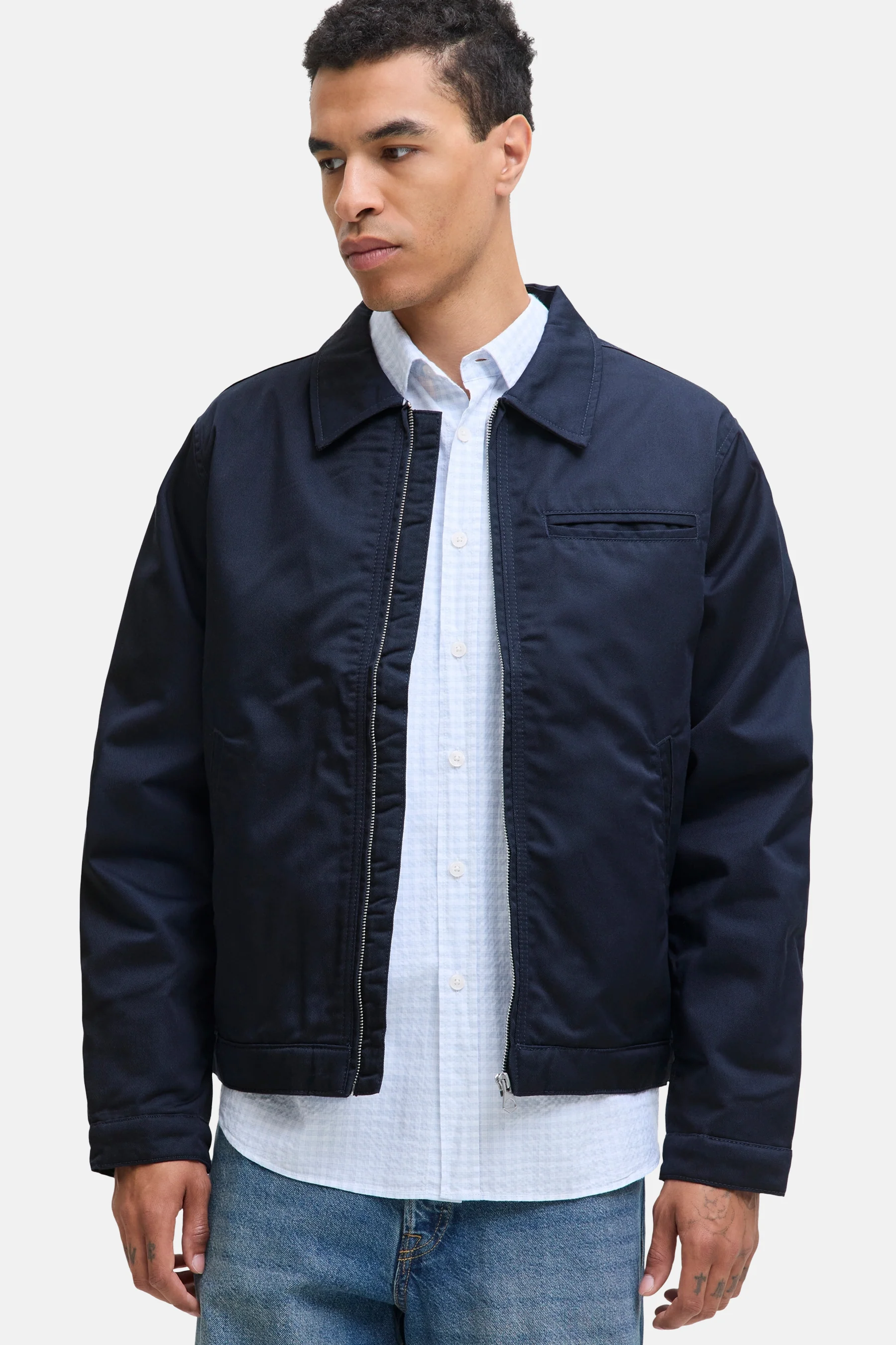 Korte jas - blauw - Image 6