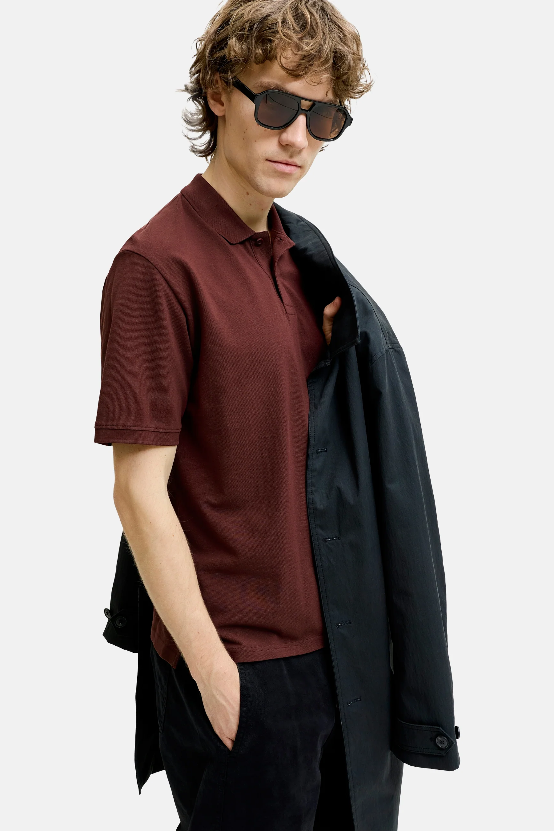 Polo met korte mouwen - bruin - Image 6