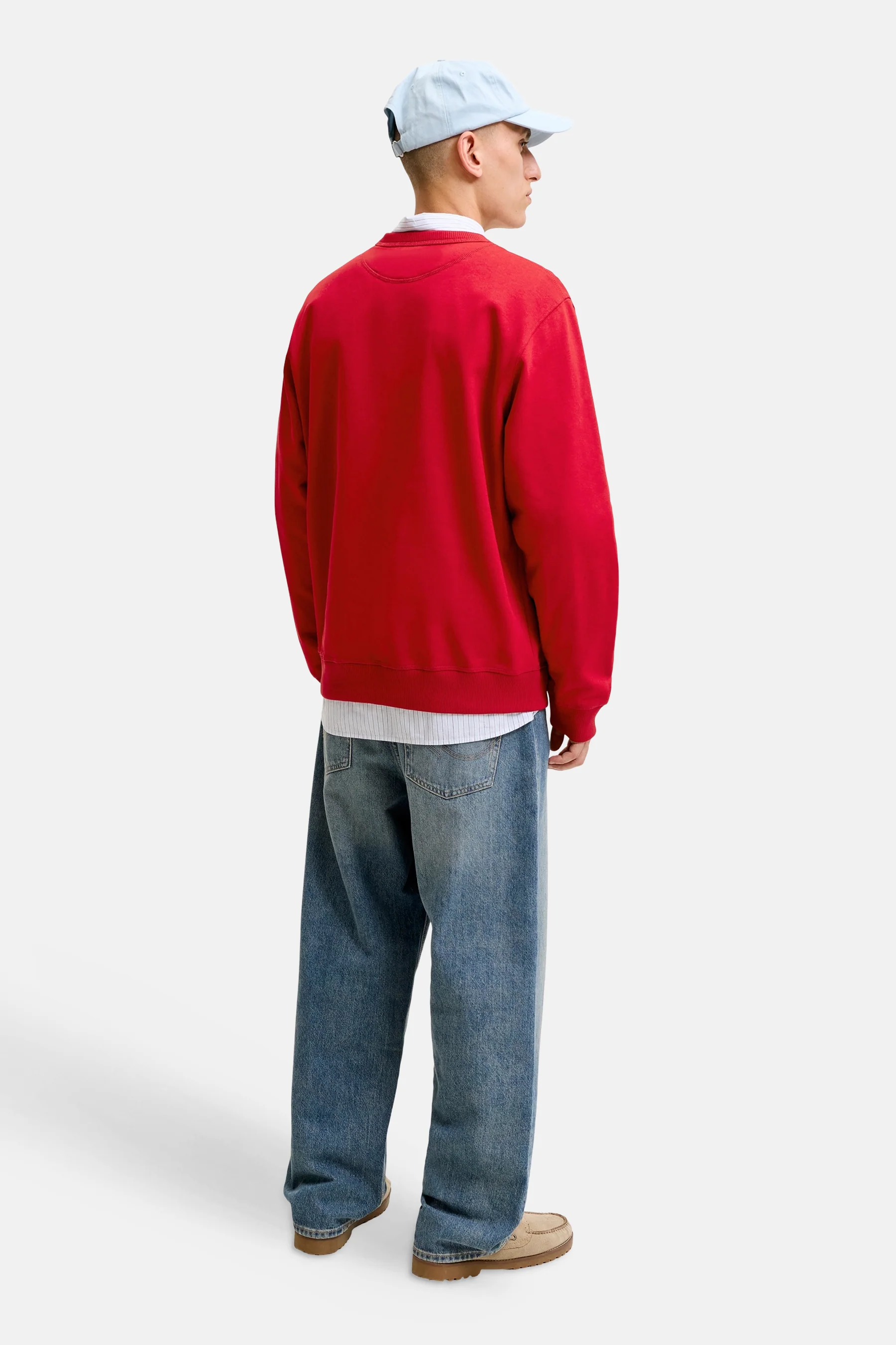 Sweater O-hals - rood - Image 3
