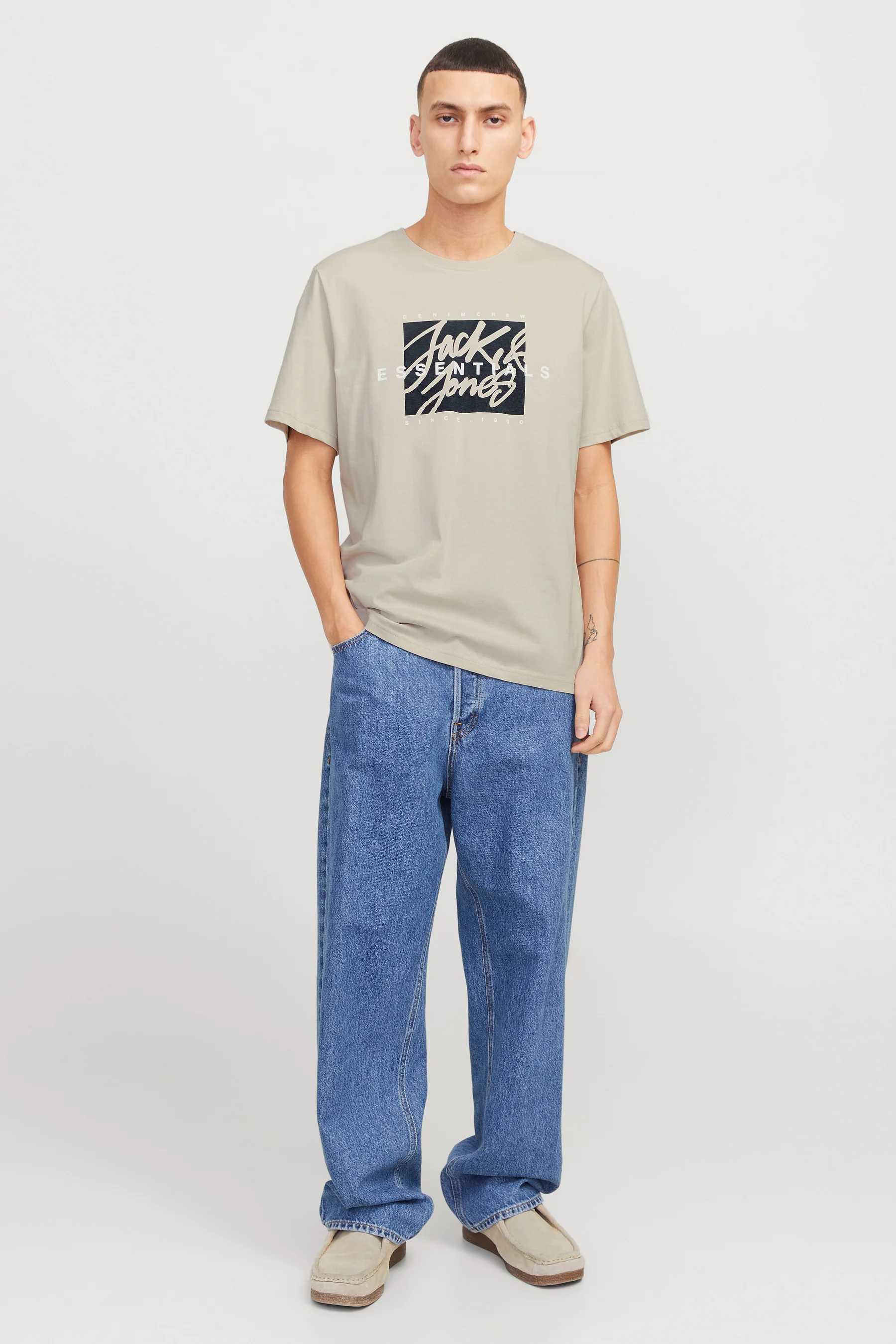T-shirt met korte mouwen - beige - Image 2