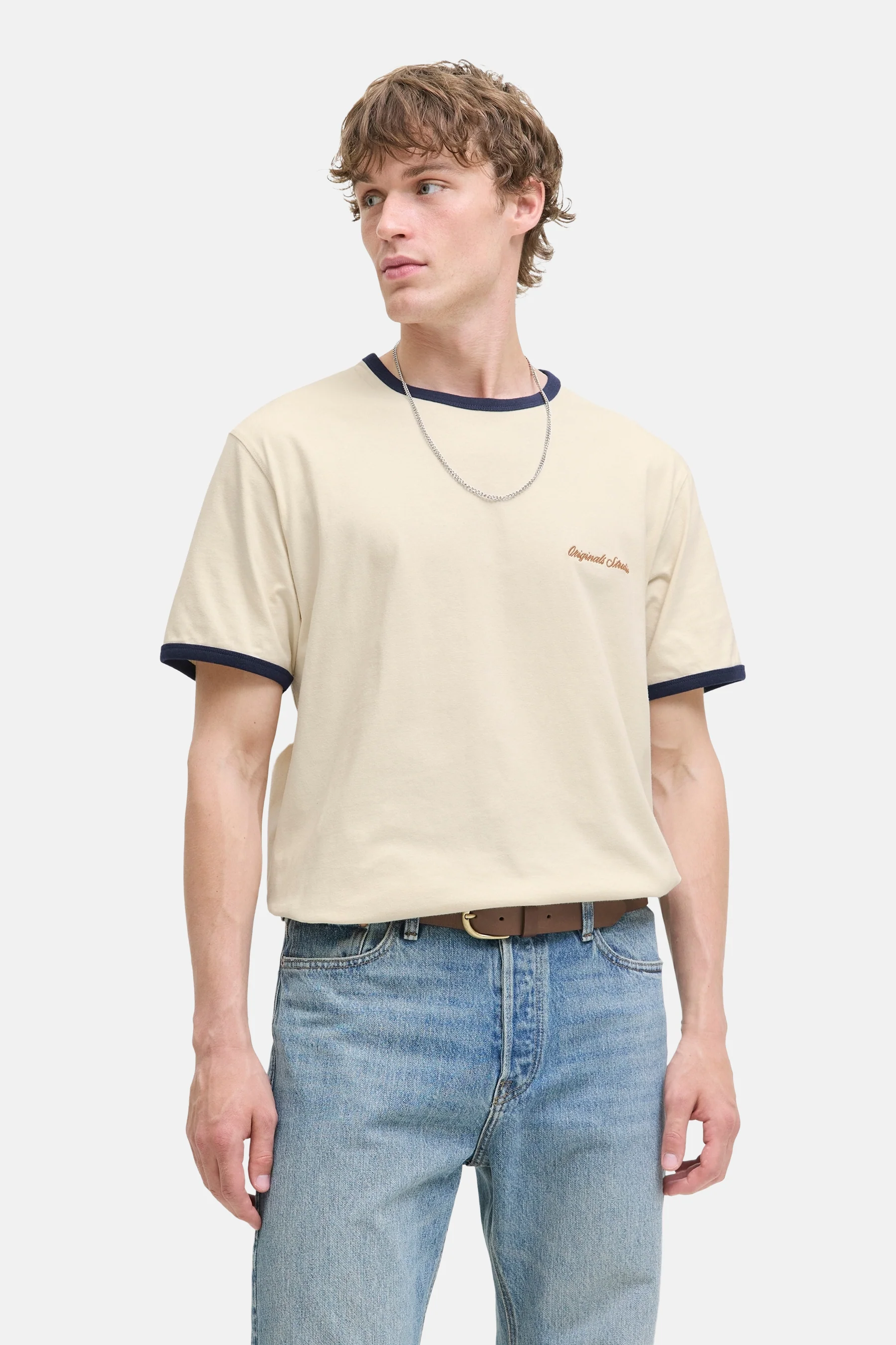 T-shirt met korte mouwen - beige - Image 2