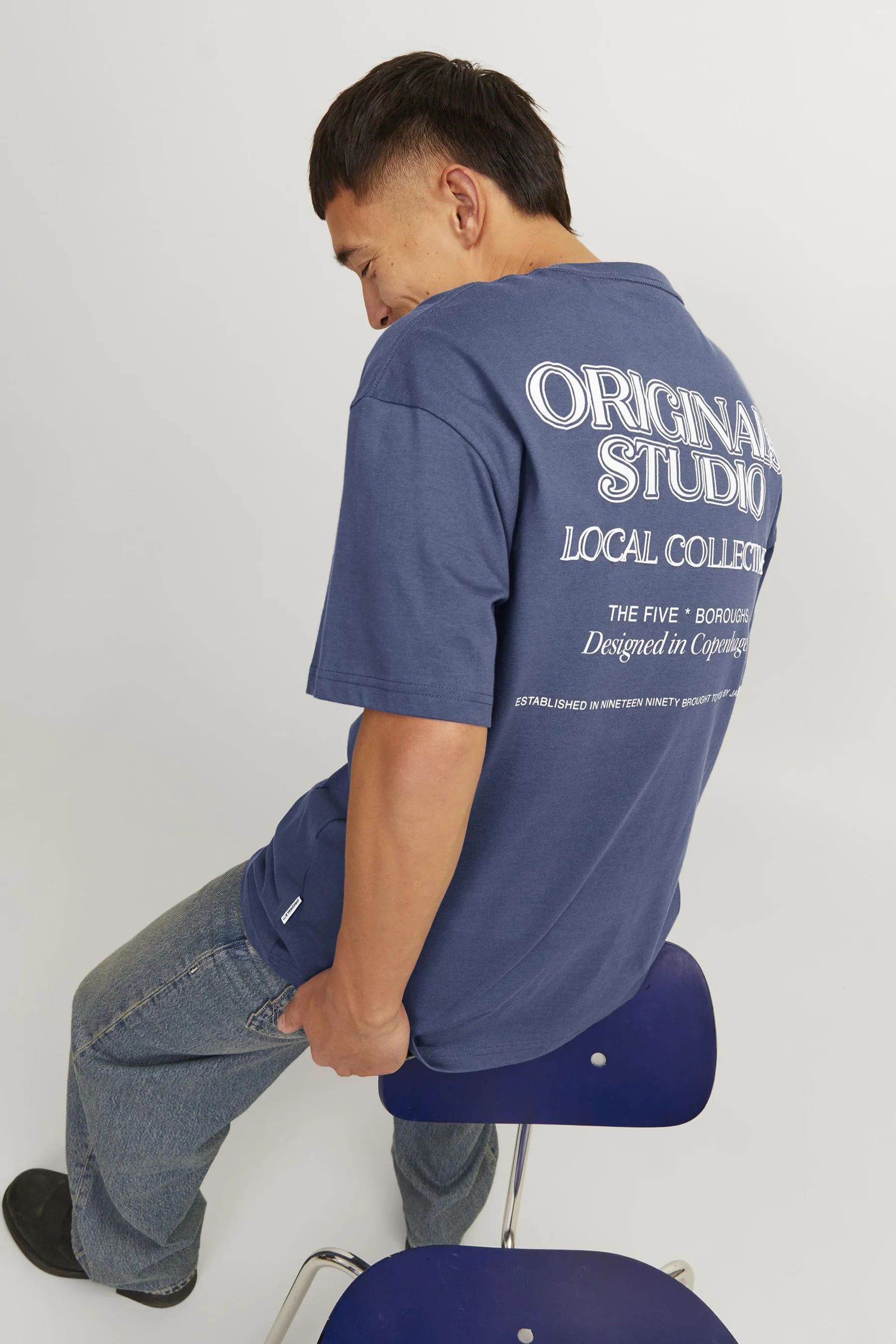T-shirt met korte mouwen - blauw - Image 6
