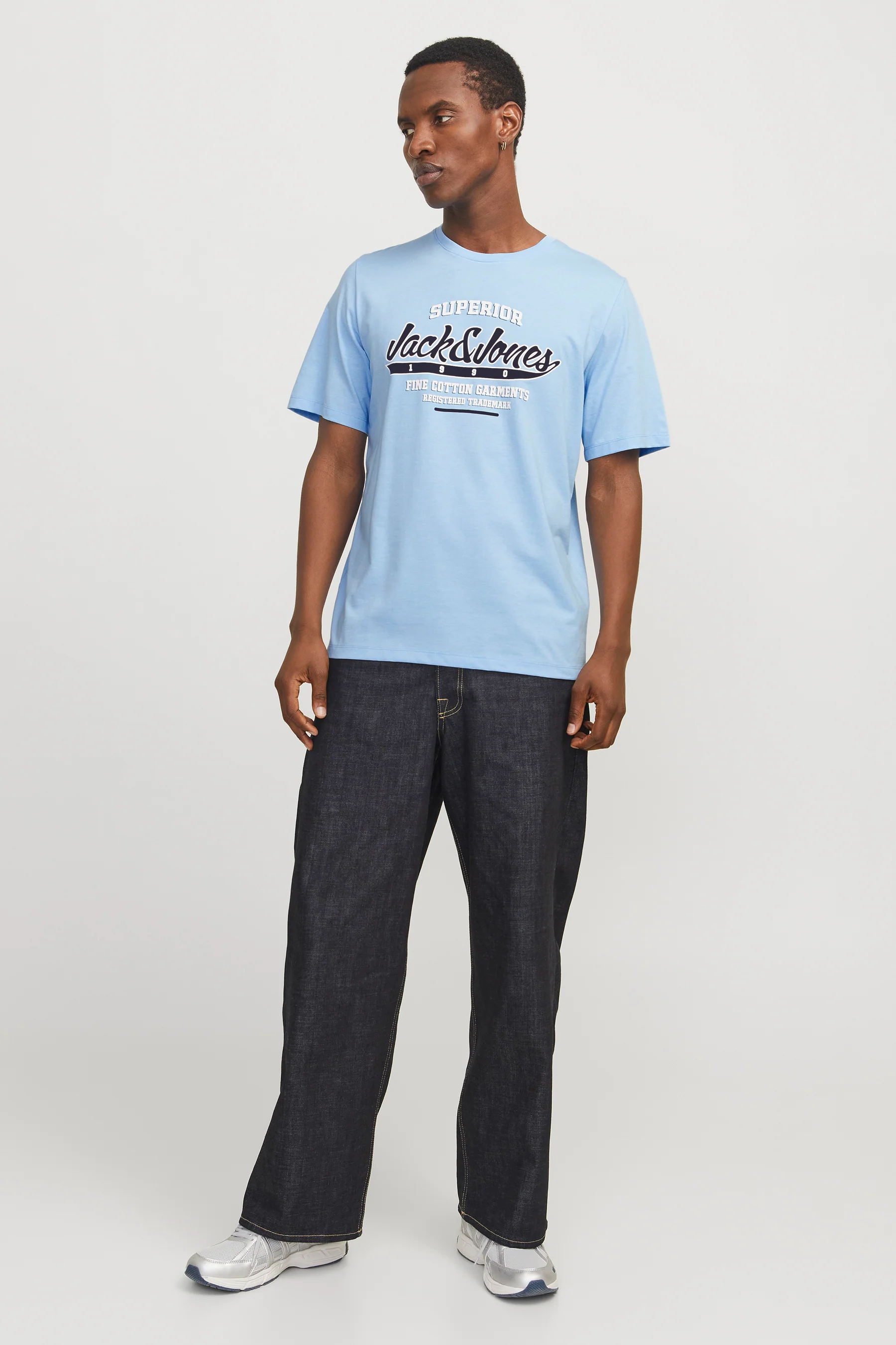 T-shirt (korte mouwen) blauw - ORIGINALS BY JACK & JONES - Image 2