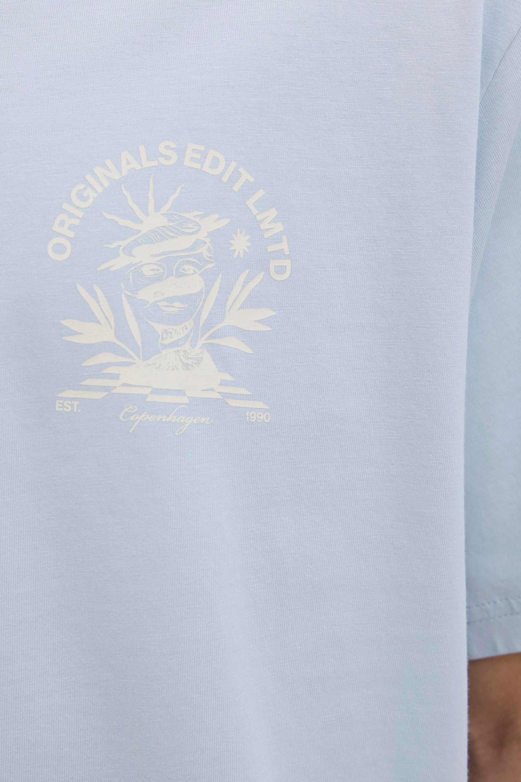 T-shirt met korte mouwen - blauw - Image 5