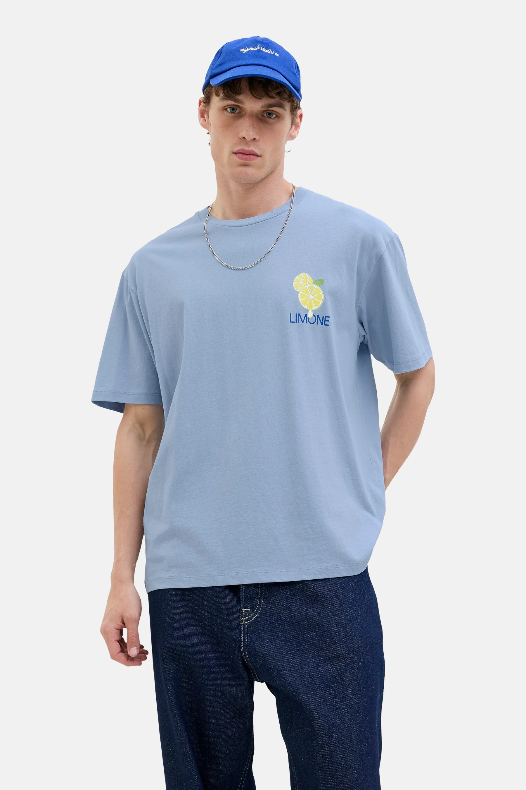T-shirt met korte mouwen - blauw