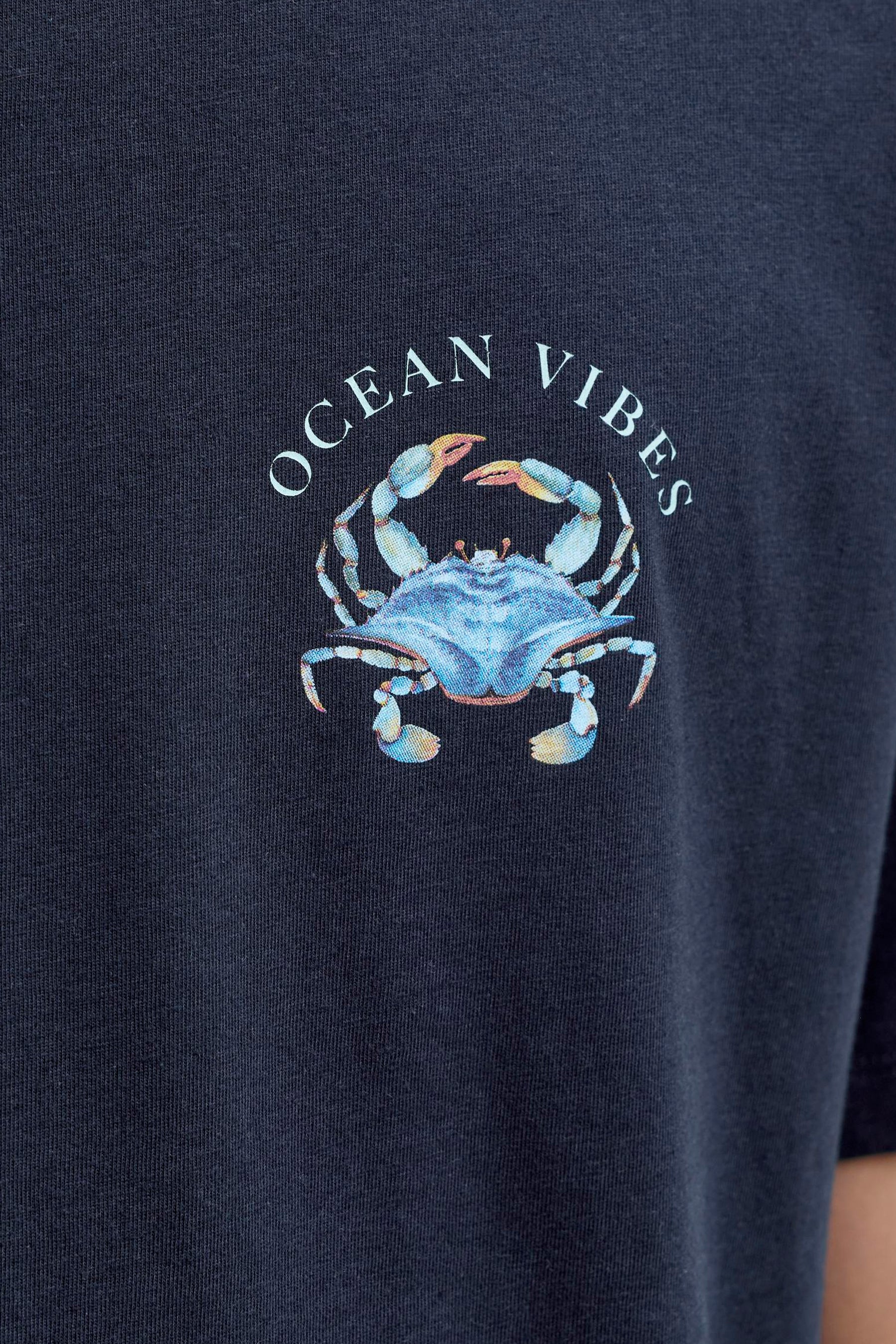 T-shirt - blauw - Image 4