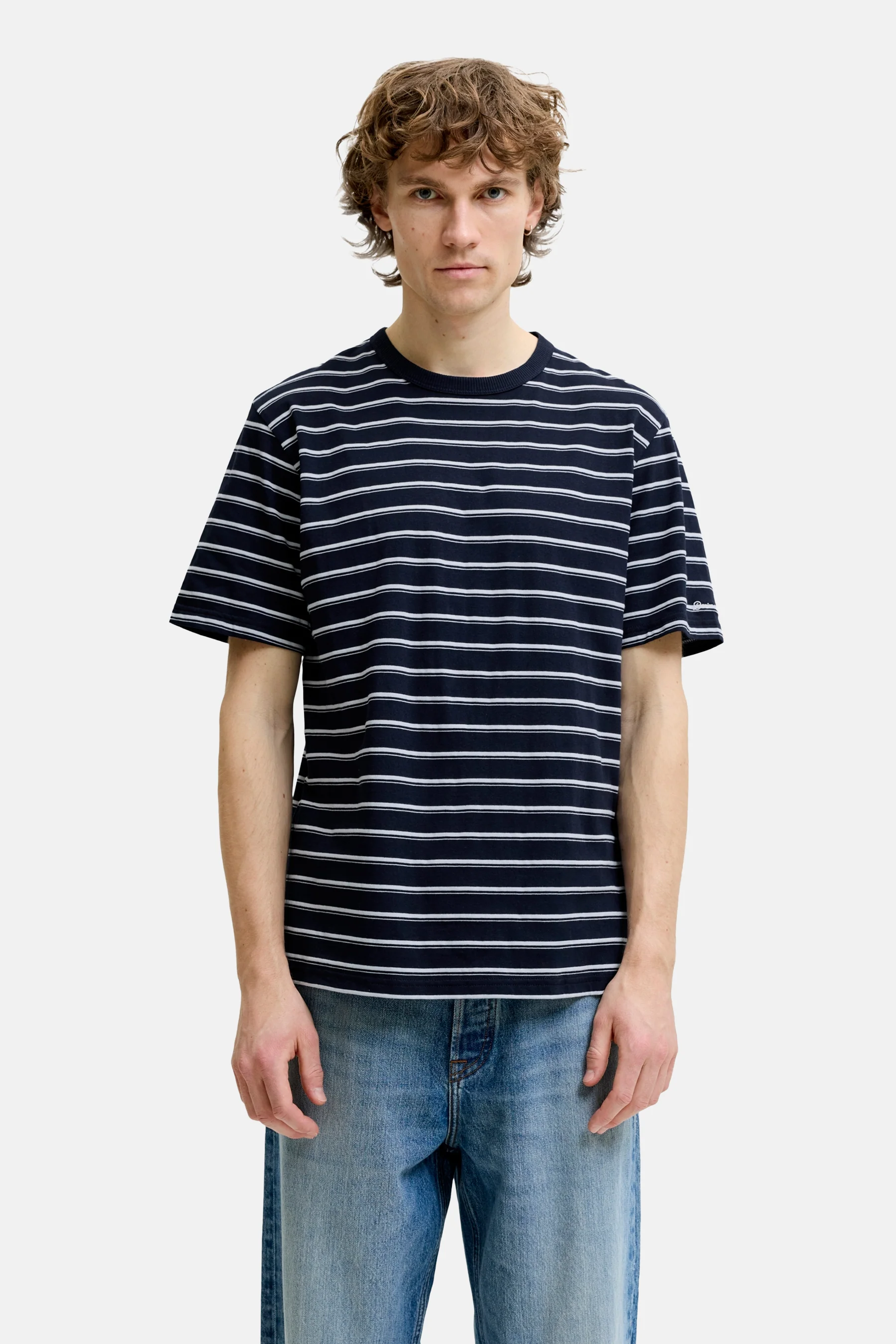 T-shirt (korte mouwen) blauw - ORIGINALS BY JACK & JONES
