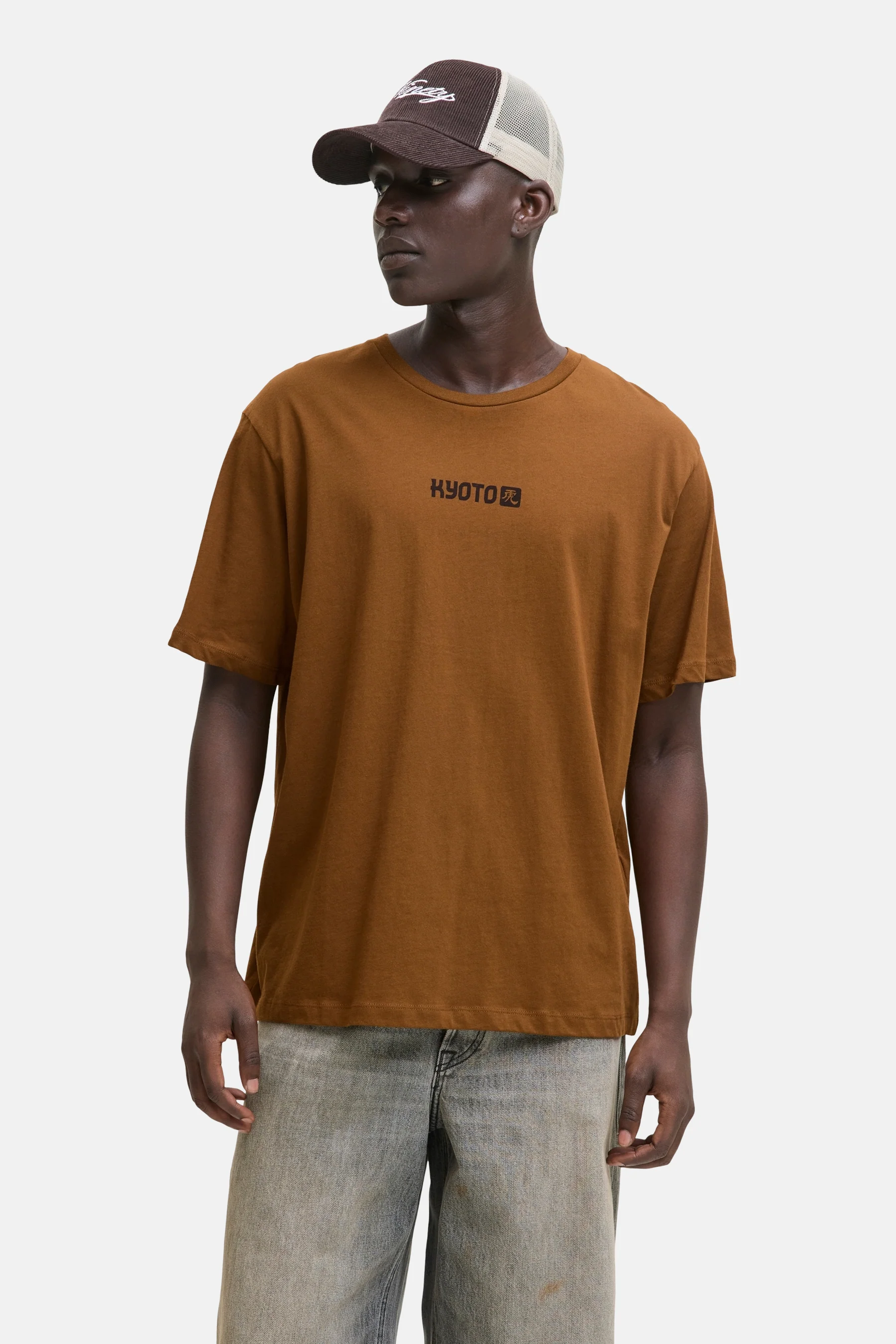T-shirt met korte mouwen - bruin