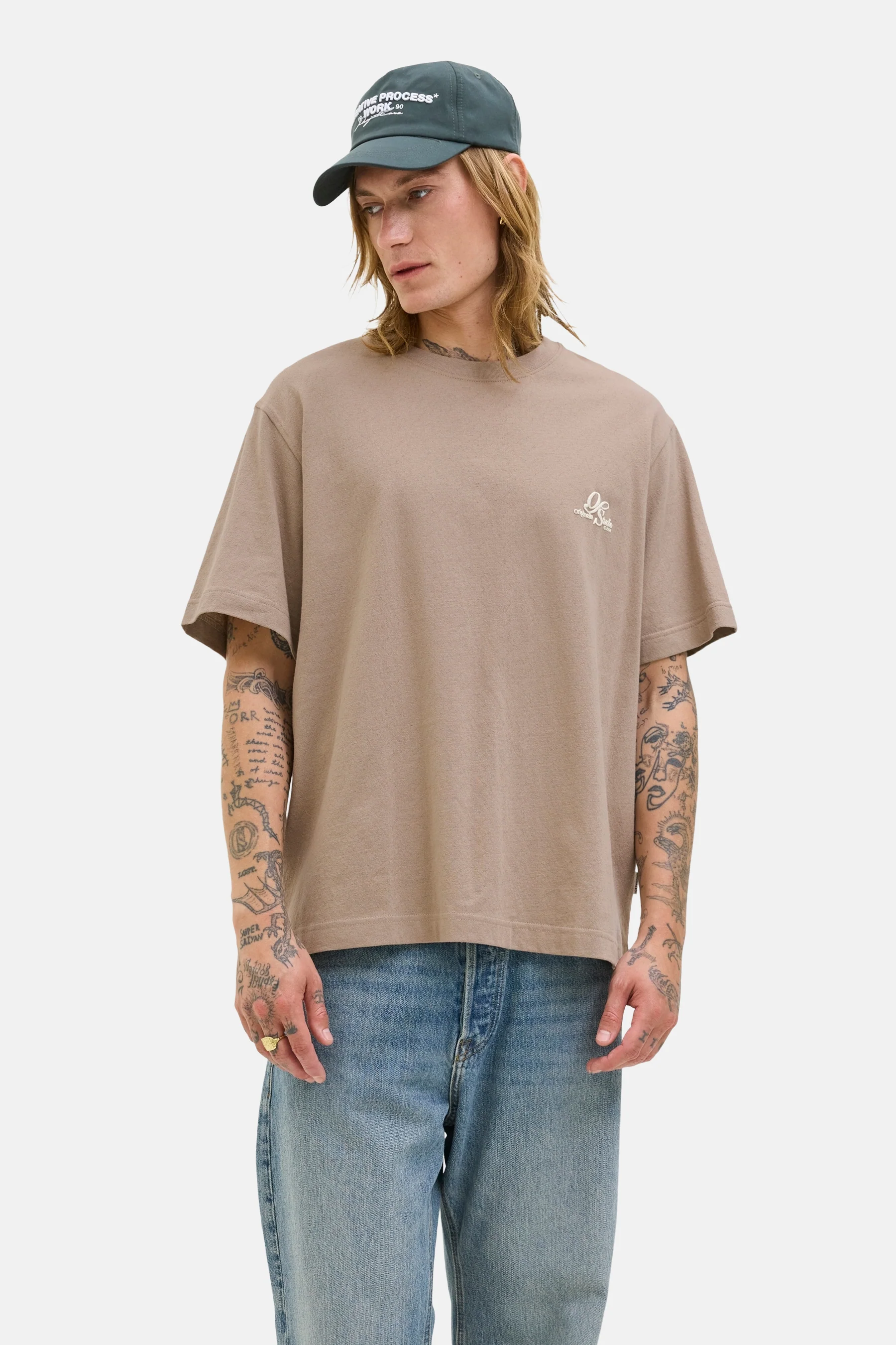 T-shirt met korte mouwen - Bruin