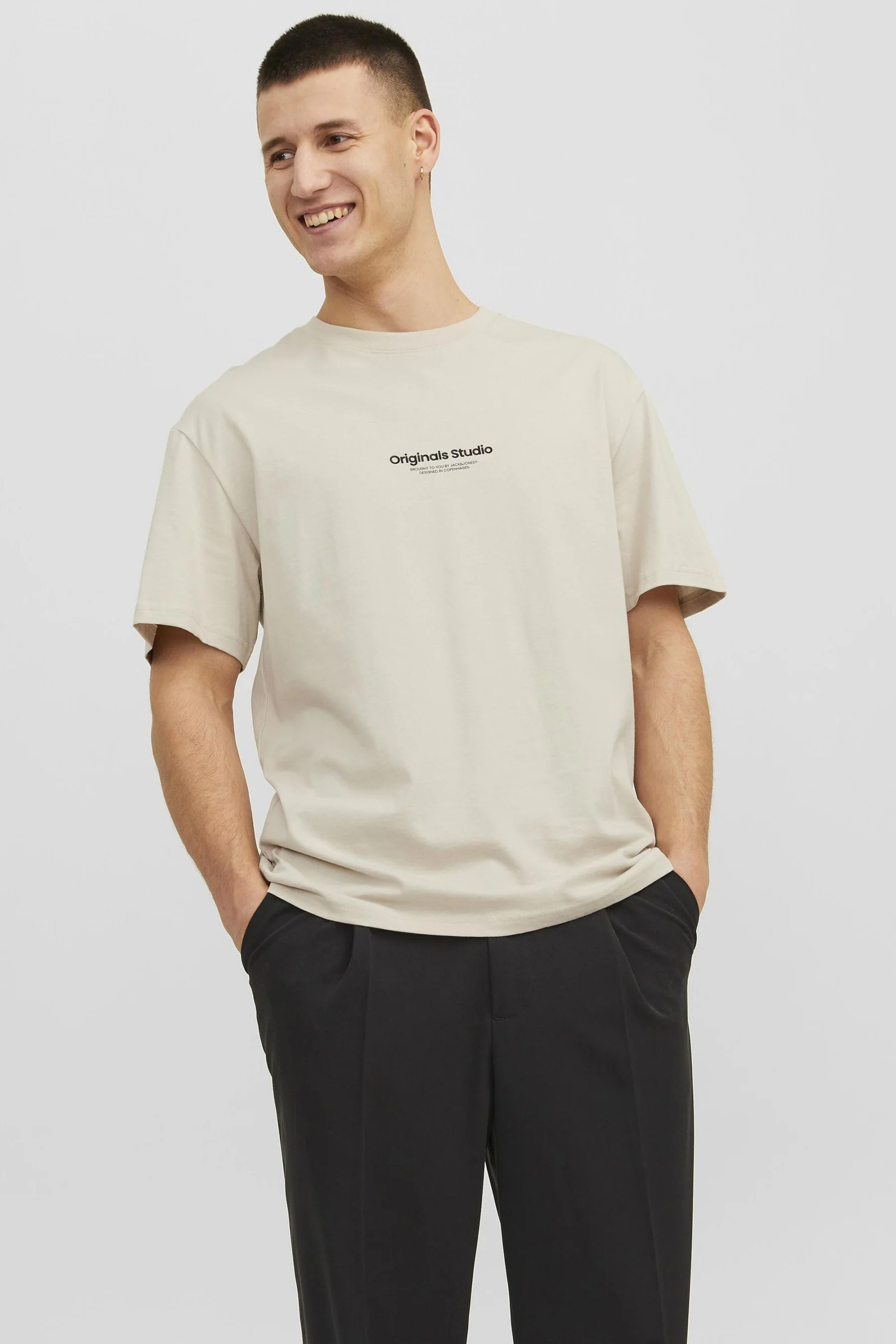 T-shirt met korte mouwen - ecru