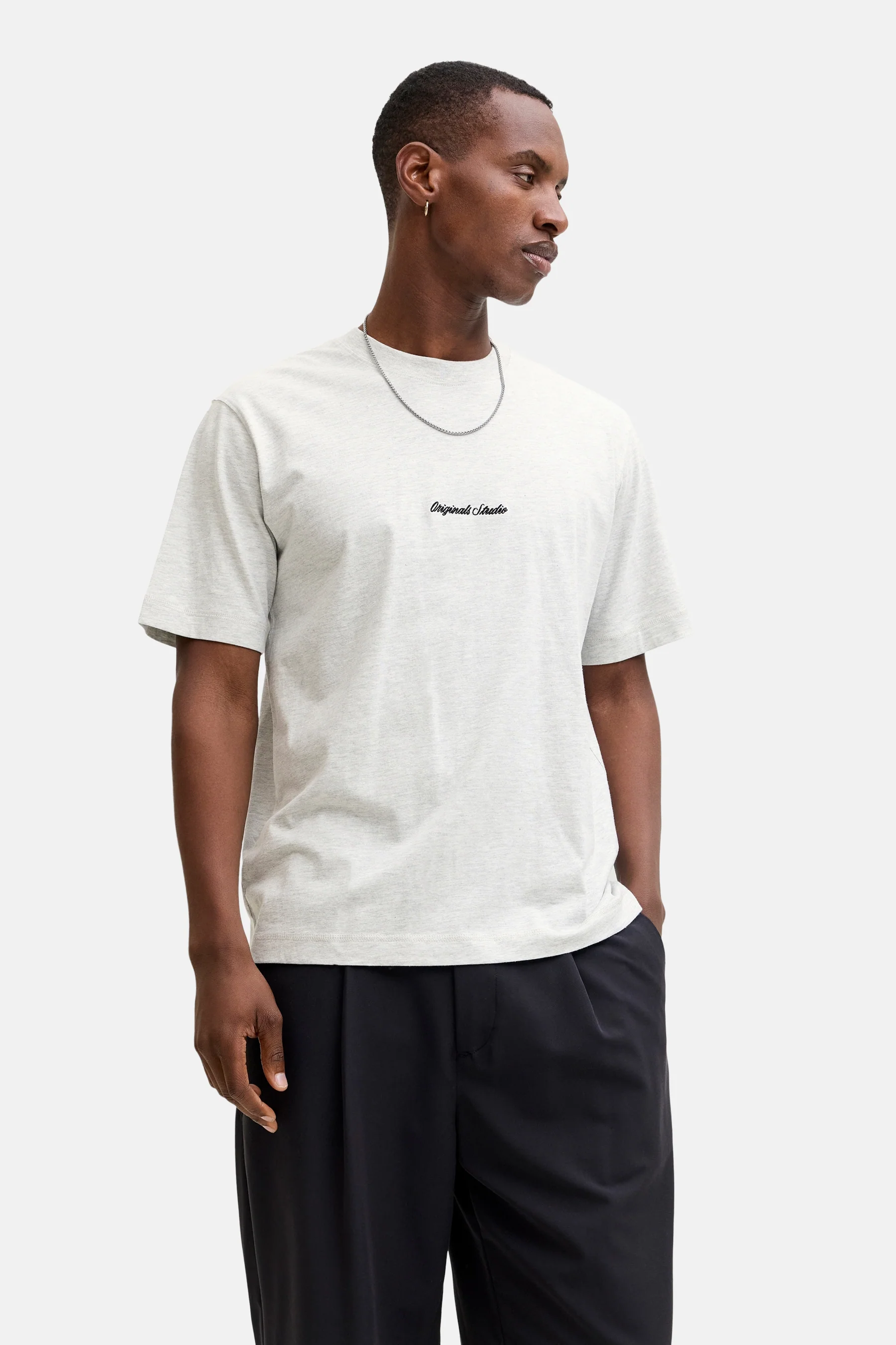 T-shirt met korte mouwen - grijs