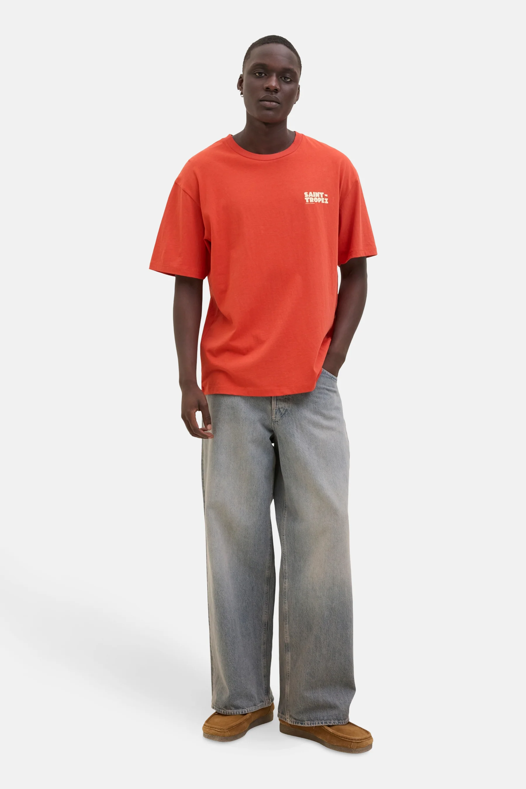 T-shirt met korte mouwen - Oranje - Image 2