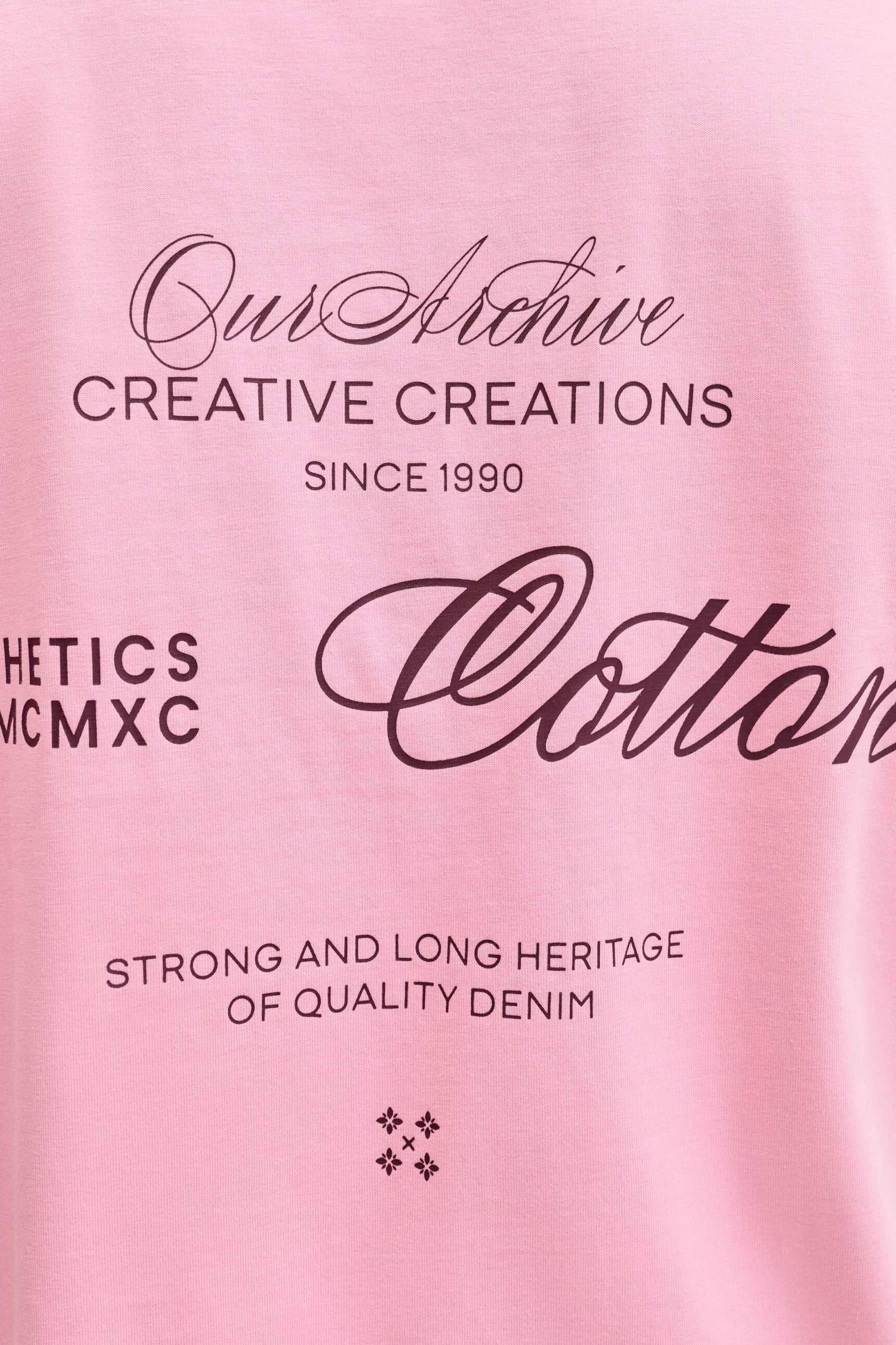 T-shirt met korte mouwen - roze - Image 5