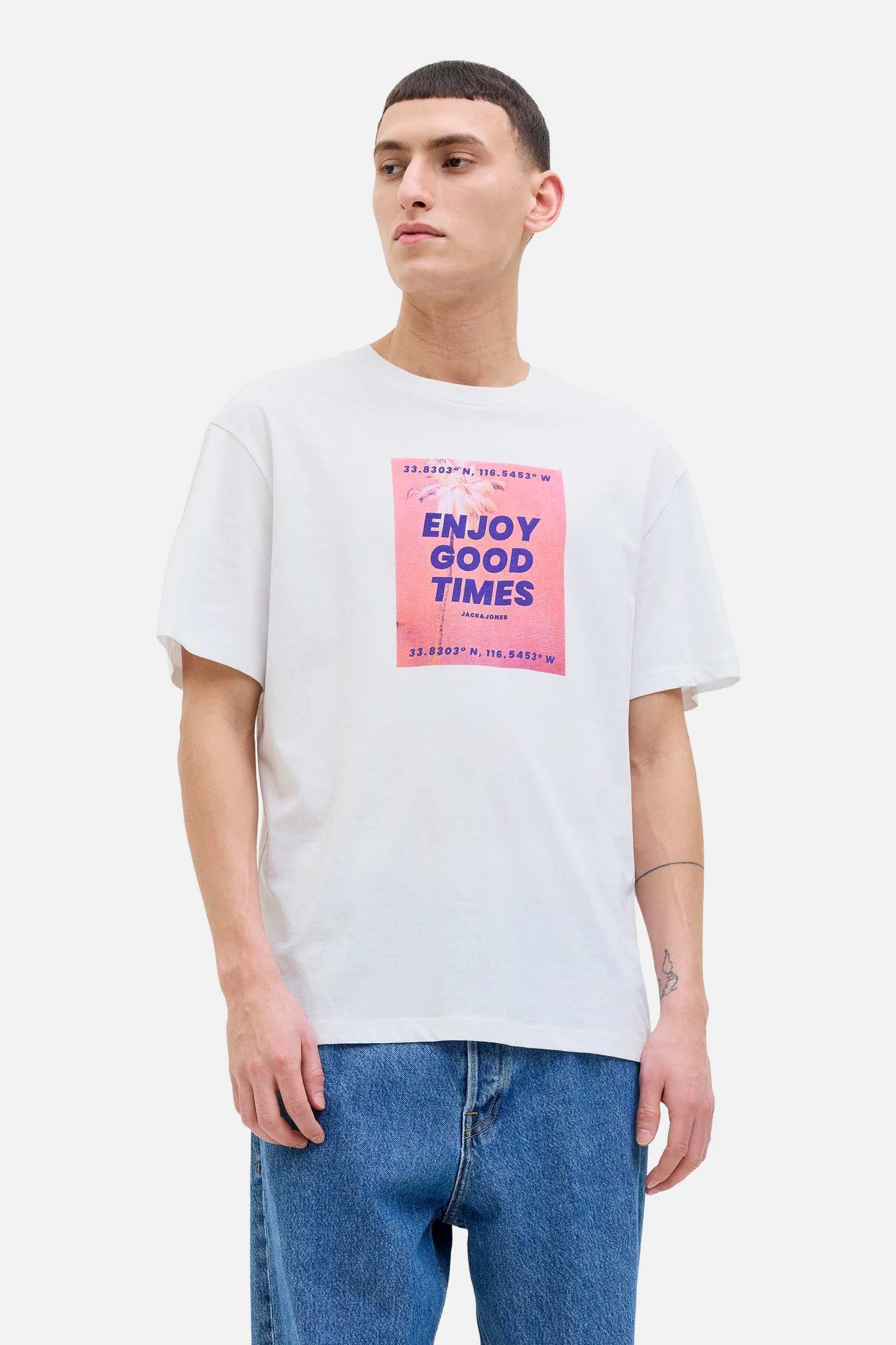 T-shirt met korte mouwen - wit