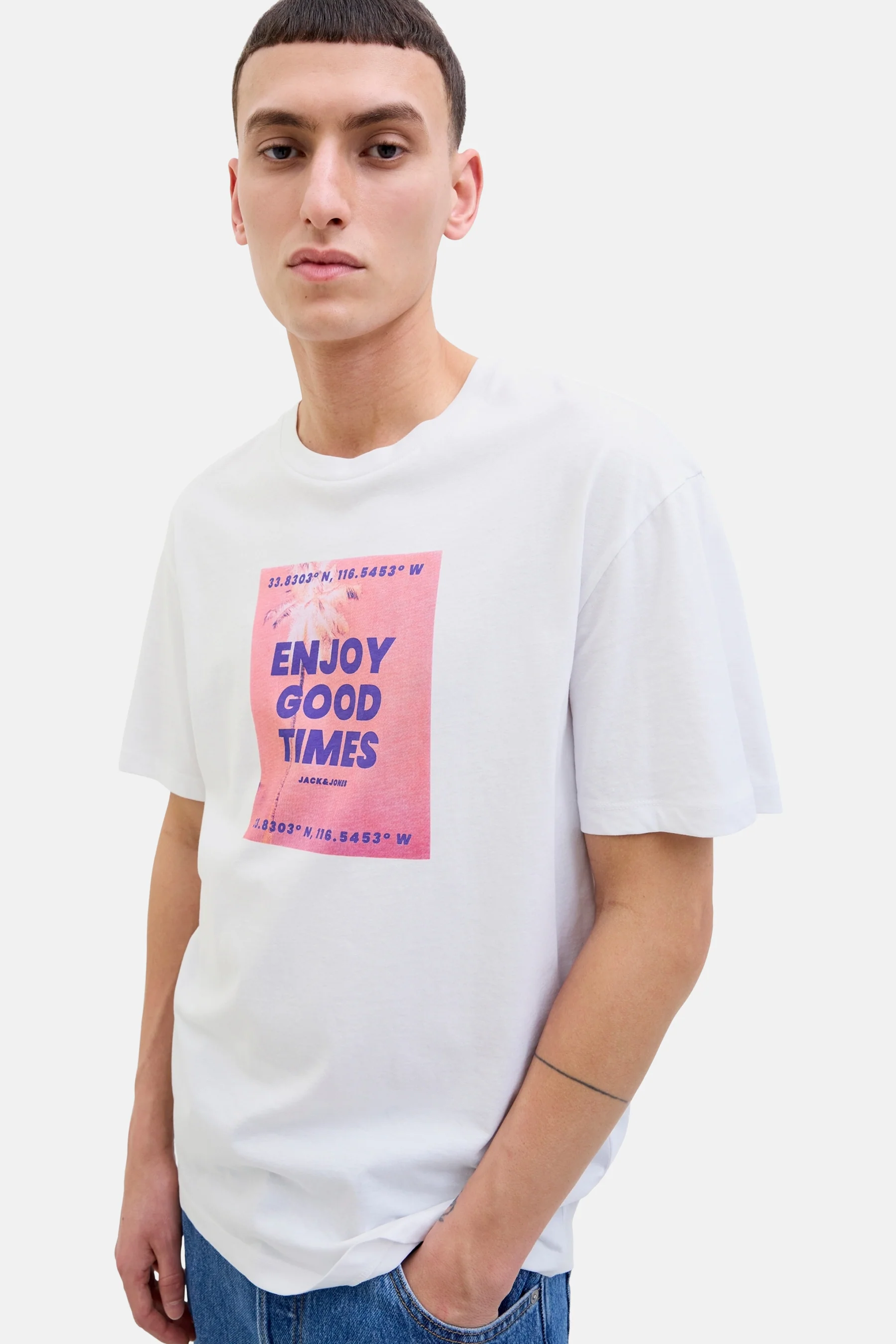 T-shirt met korte mouwen - wit - Image 6