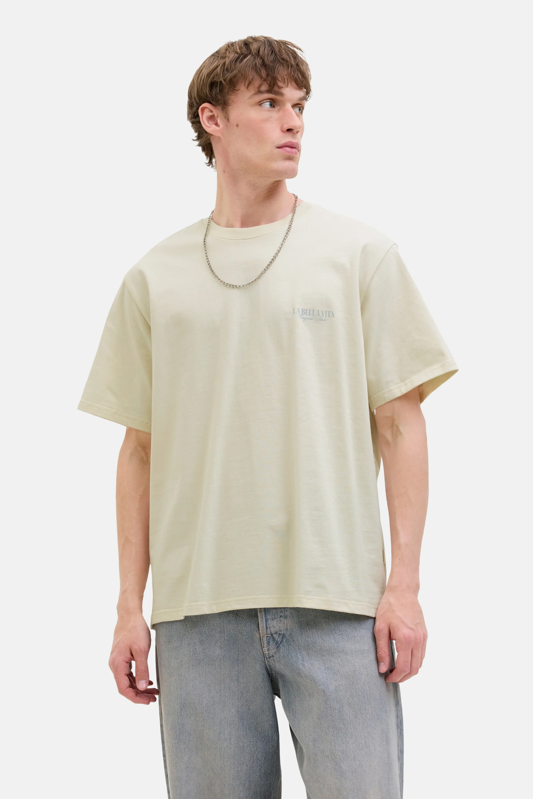 T-shirt met korte mouwen - Ecru