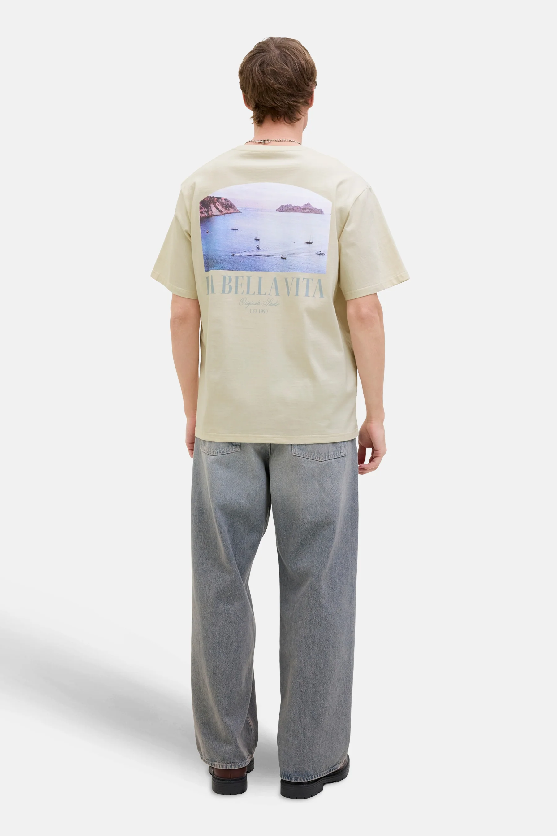 T-shirt met korte mouwen - Ecru - Image 3