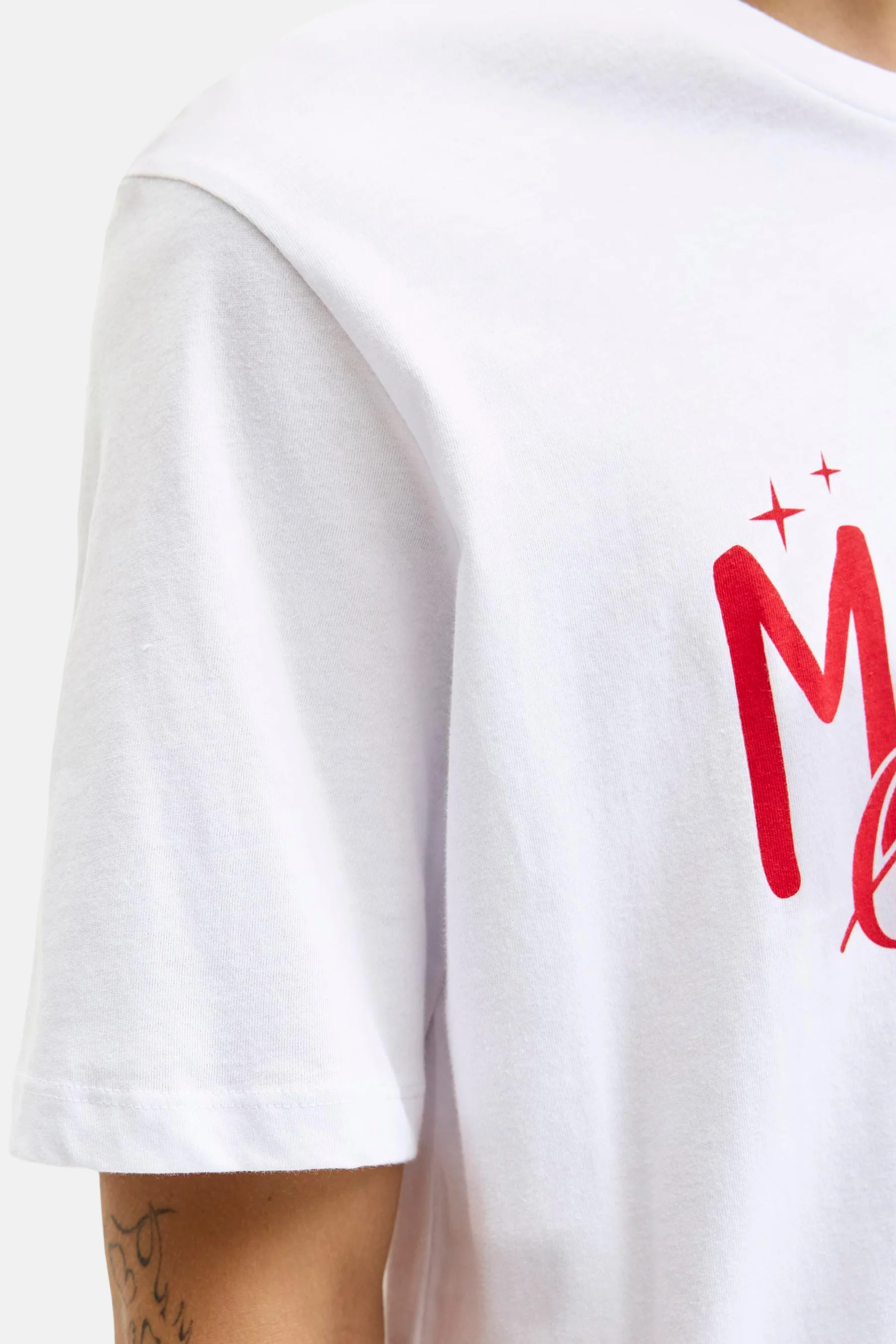 T-shirt met korte mouwen - wit - Image 5