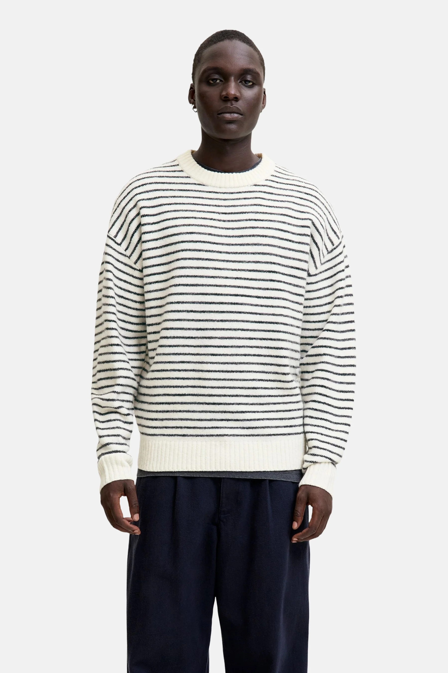Pull met ronde hals - Ecru - Image 2