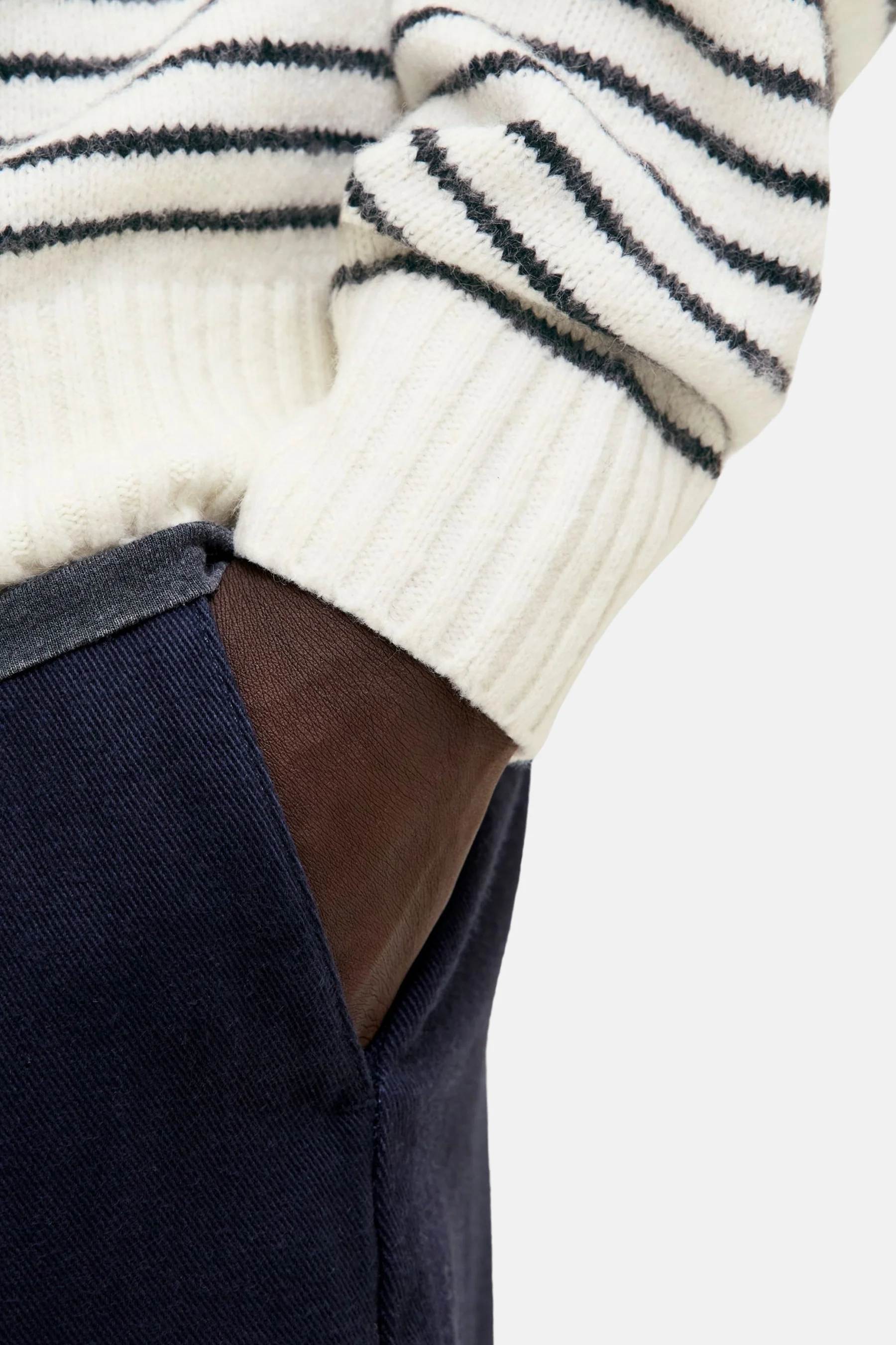 Pull met ronde hals - Ecru - Image 5