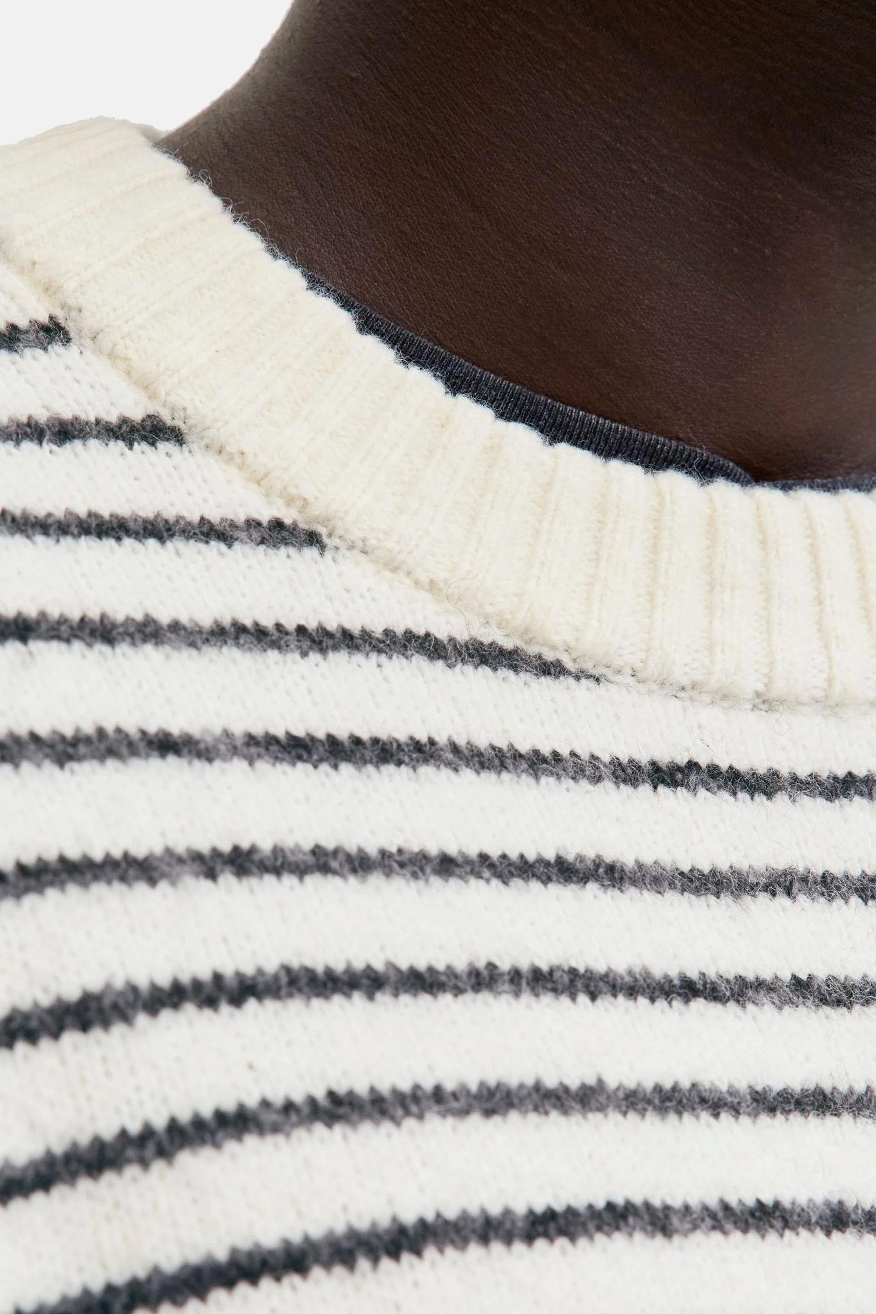 Pull met ronde hals - Ecru - Image 6