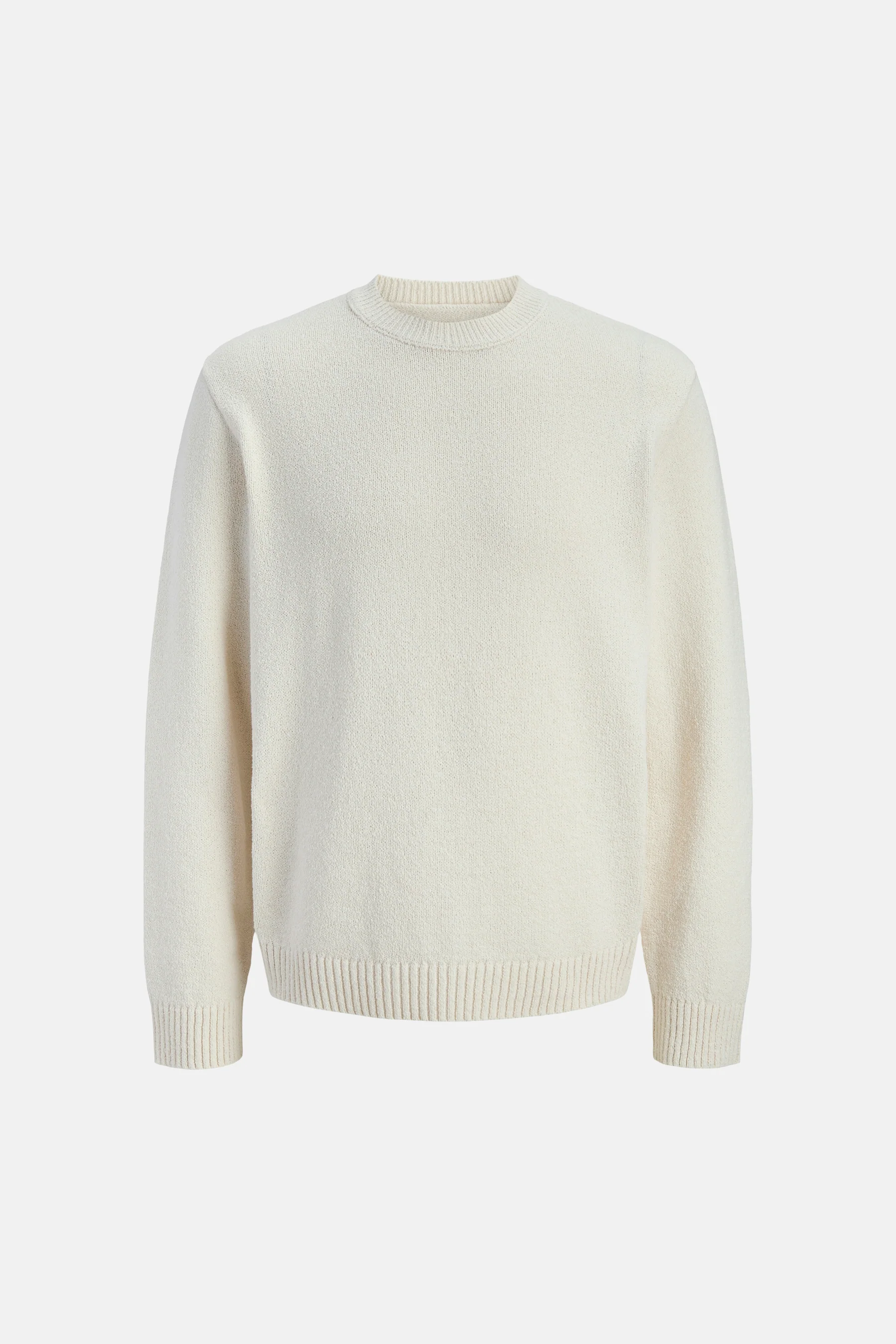 Pull met ronde hals - ecru