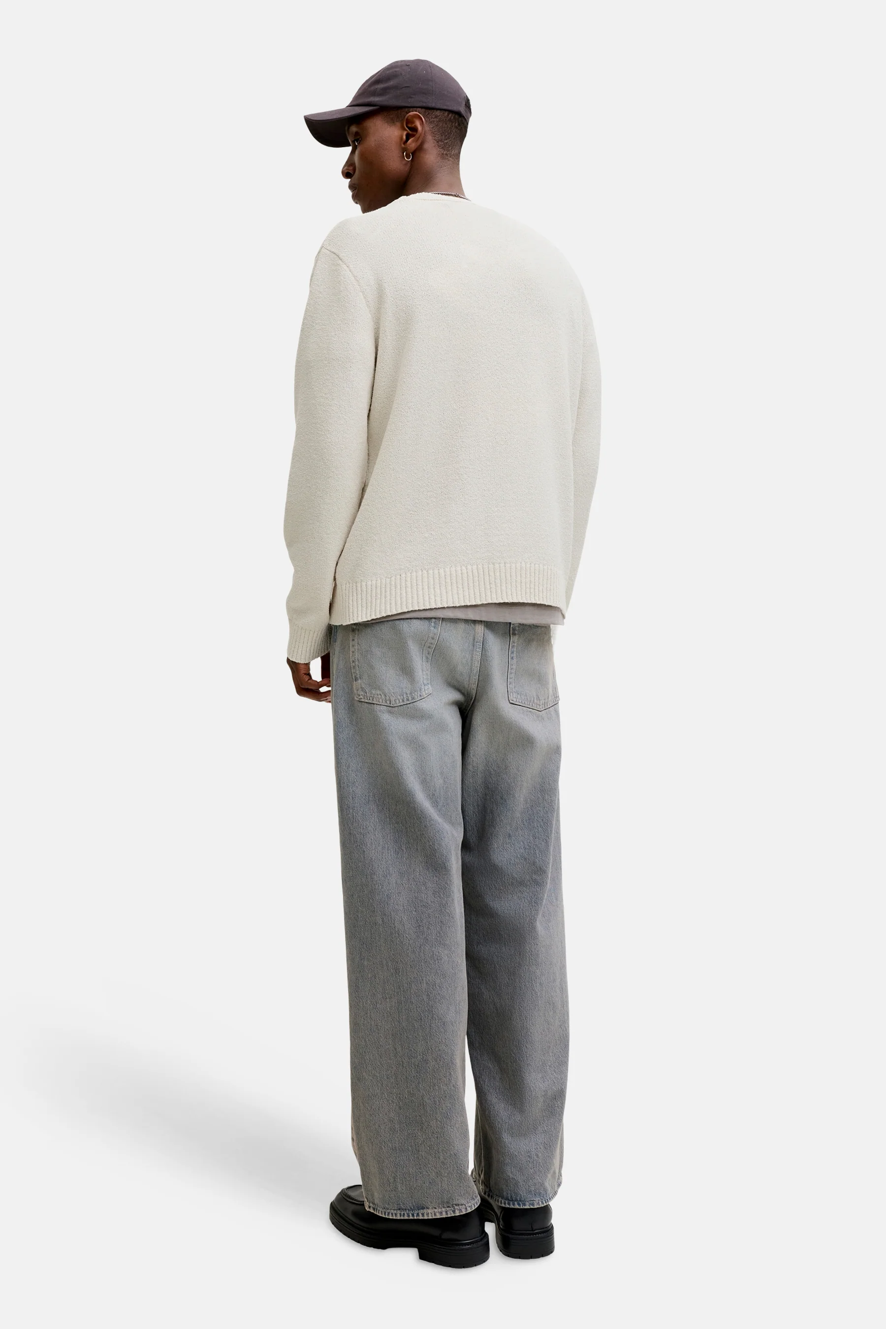 Pull met ronde hals - ecru - Image 6