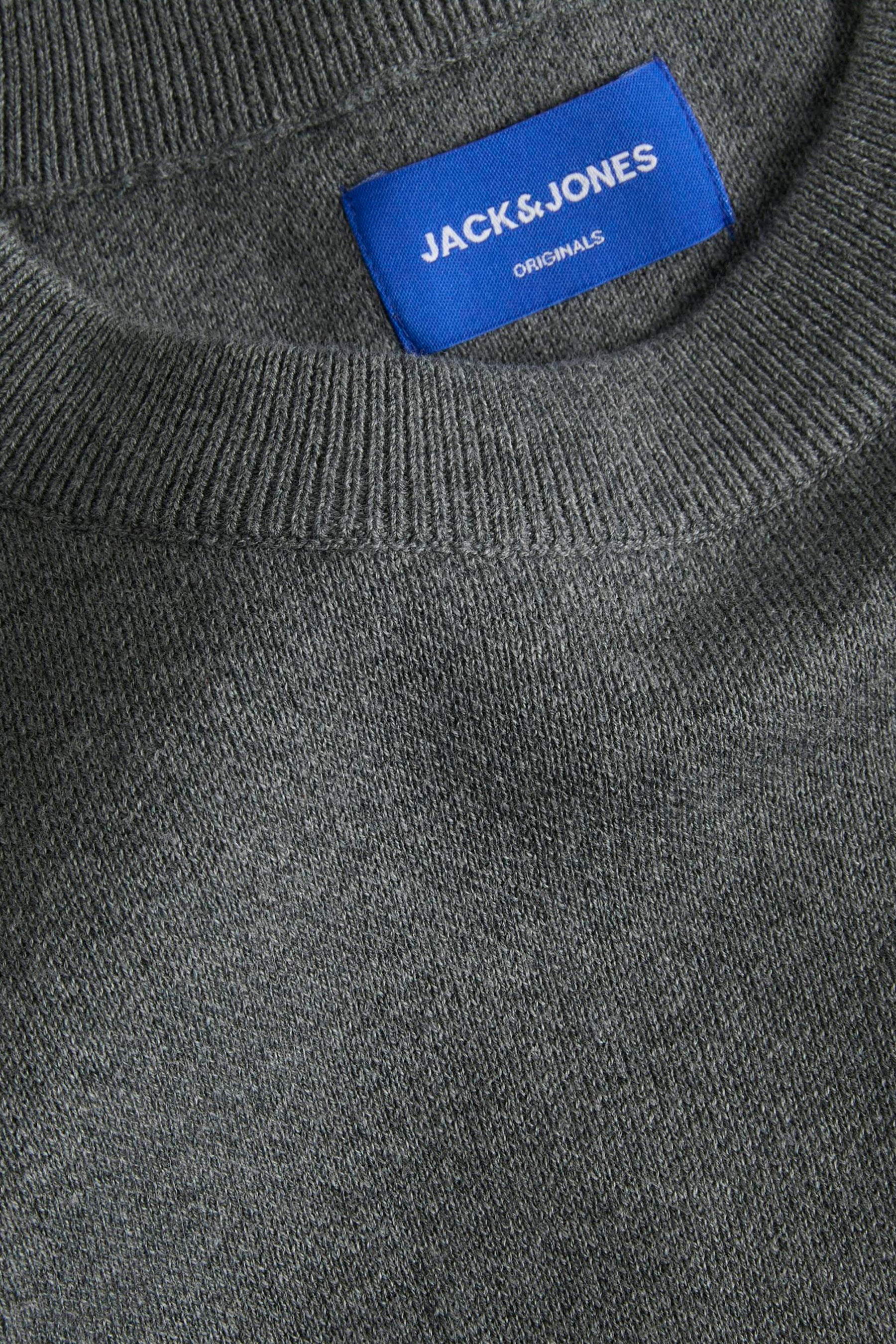 Pull met ronde hals - grijs - Image 3