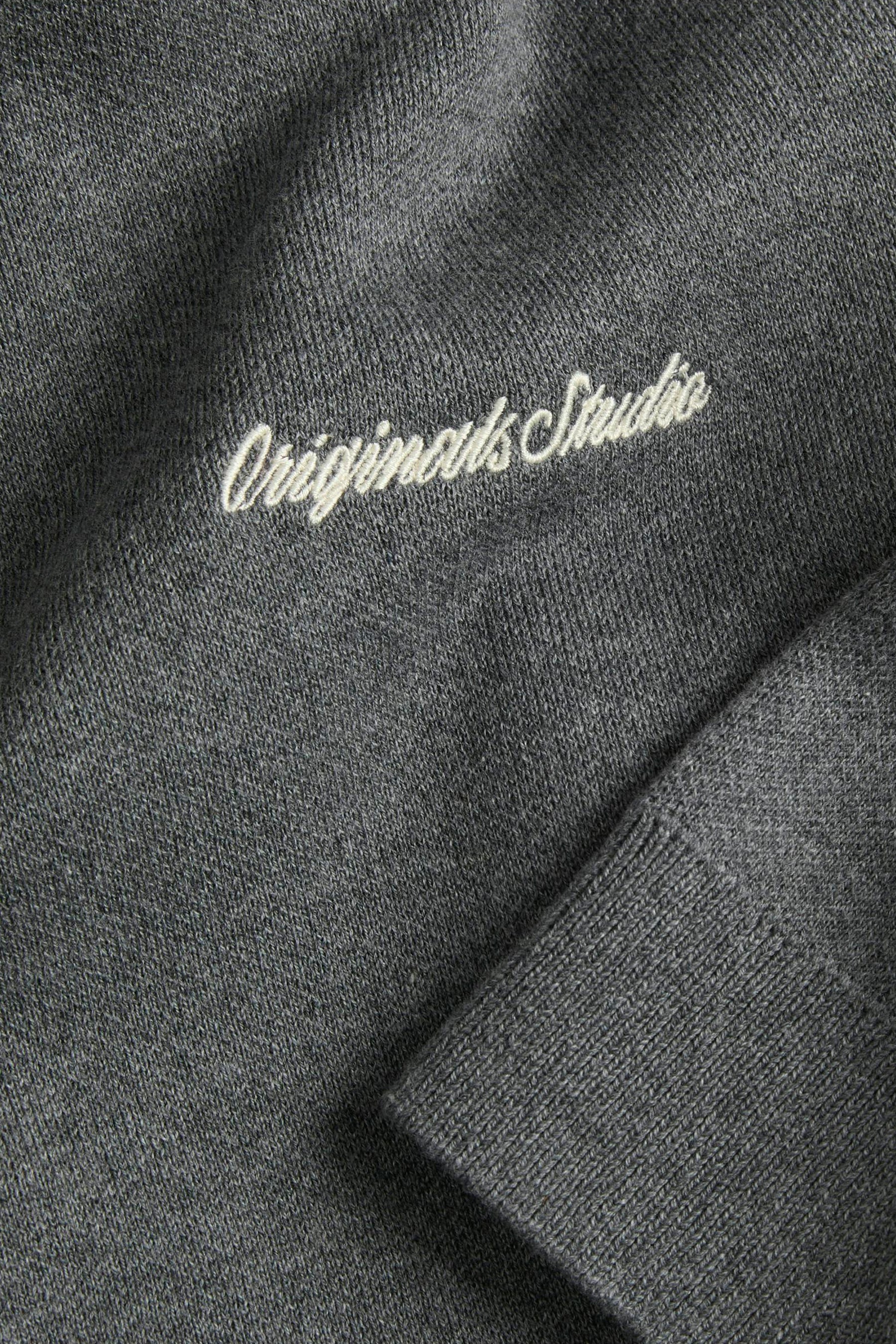 Pull met ronde hals - grijs - Image 4