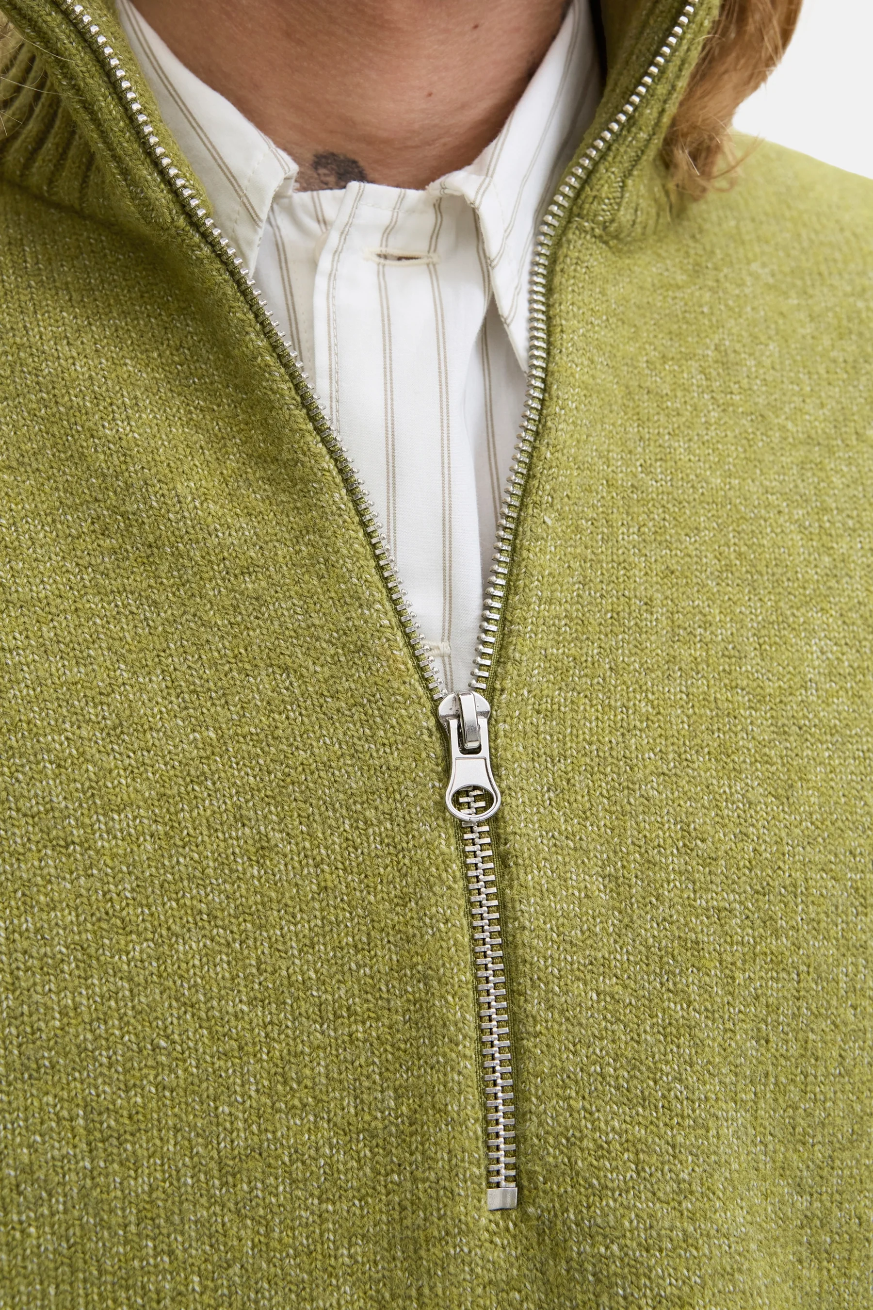 Pull met ronde hals - groen - Image 4