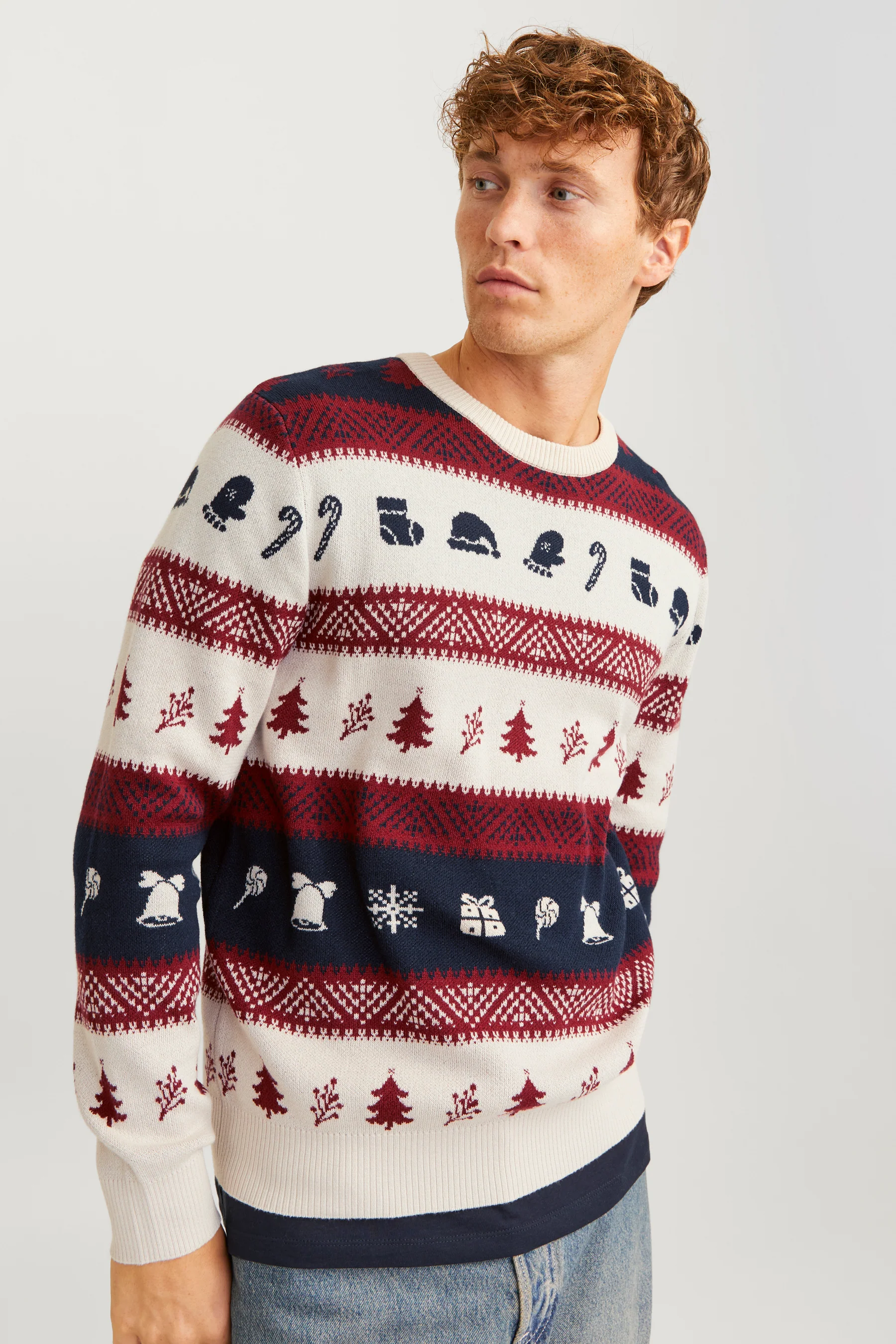 Pull met ronde hals - multicolor - Image 6