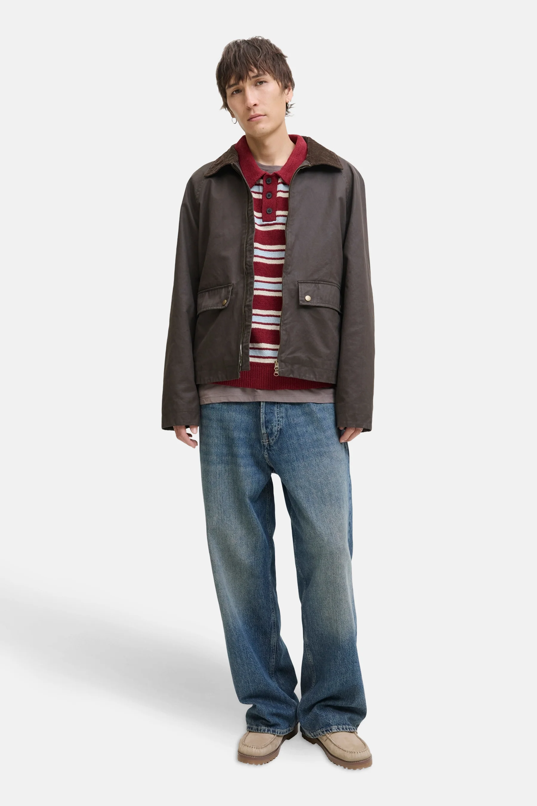Trui met V-hals rood - ORIGINALS BY JACK & JONES - Image 2