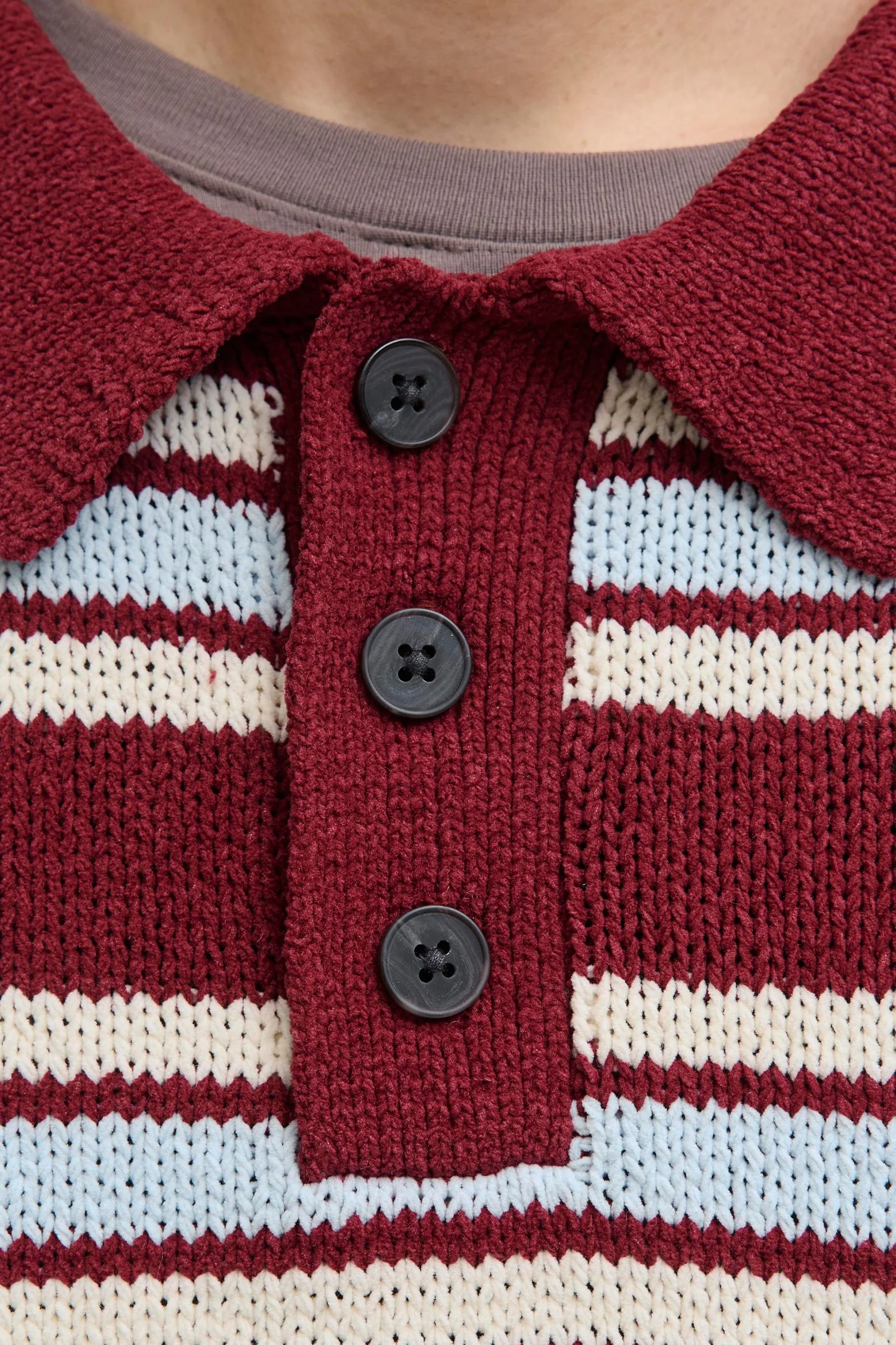 Trui met V-hals rood - ORIGINALS BY JACK & JONES - Image 4