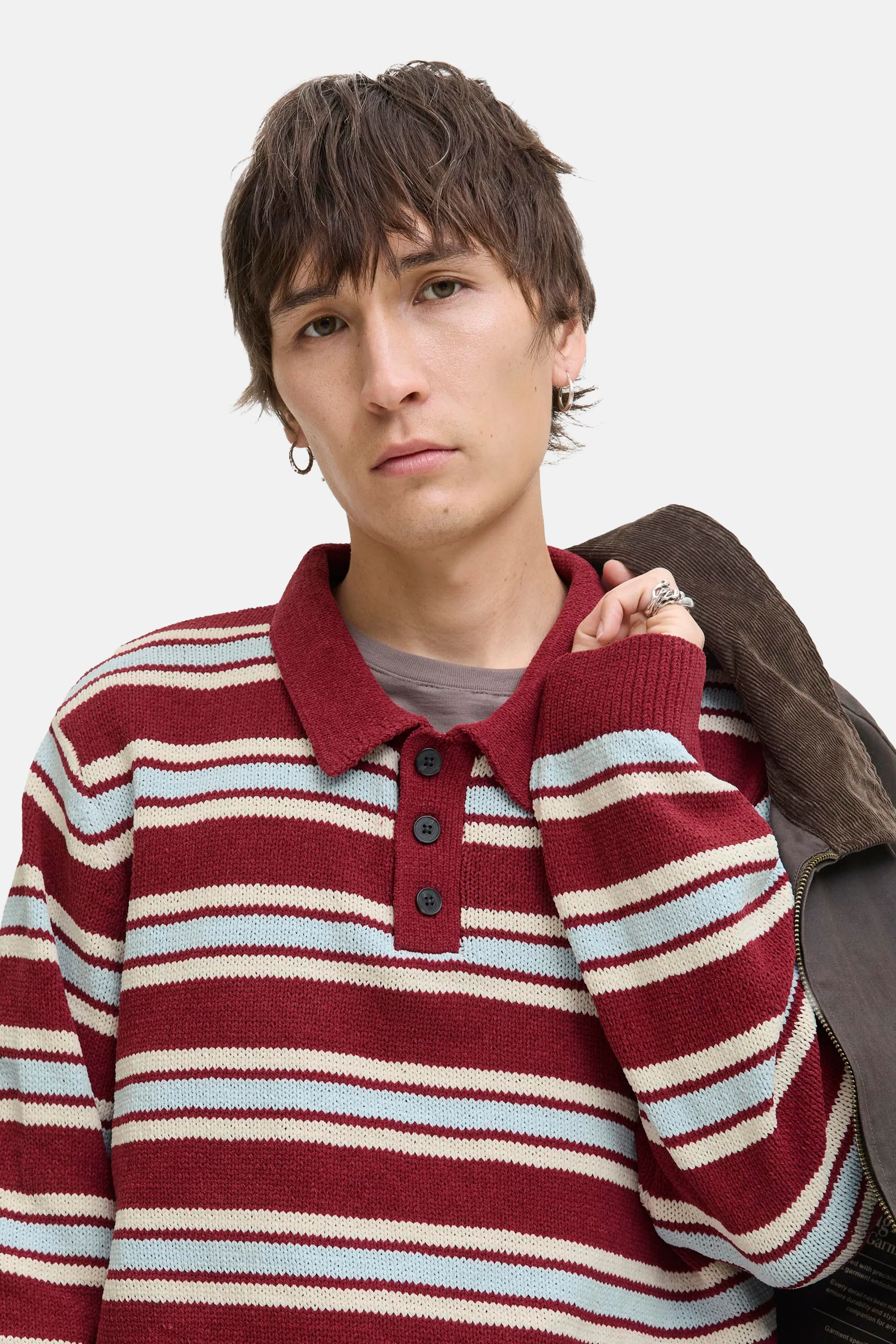 Trui met V-hals rood - ORIGINALS BY JACK & JONES - Image 6