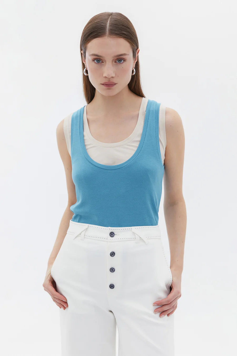 Tanktop - blauw - Image 3