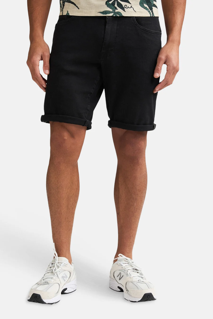 Cargoshort - black denim