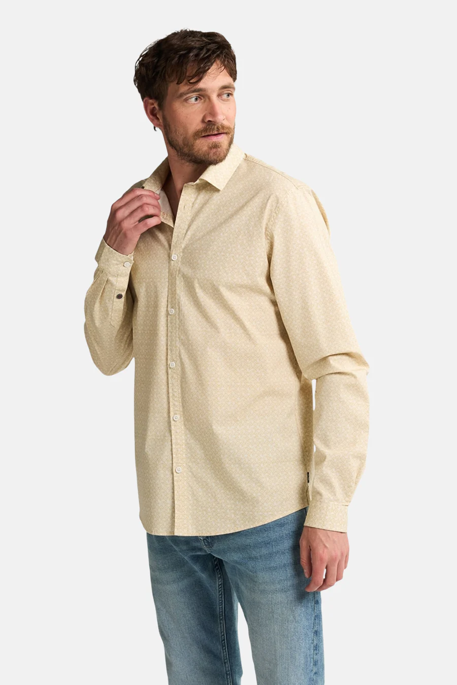 Hemd met lange mouwen - beige