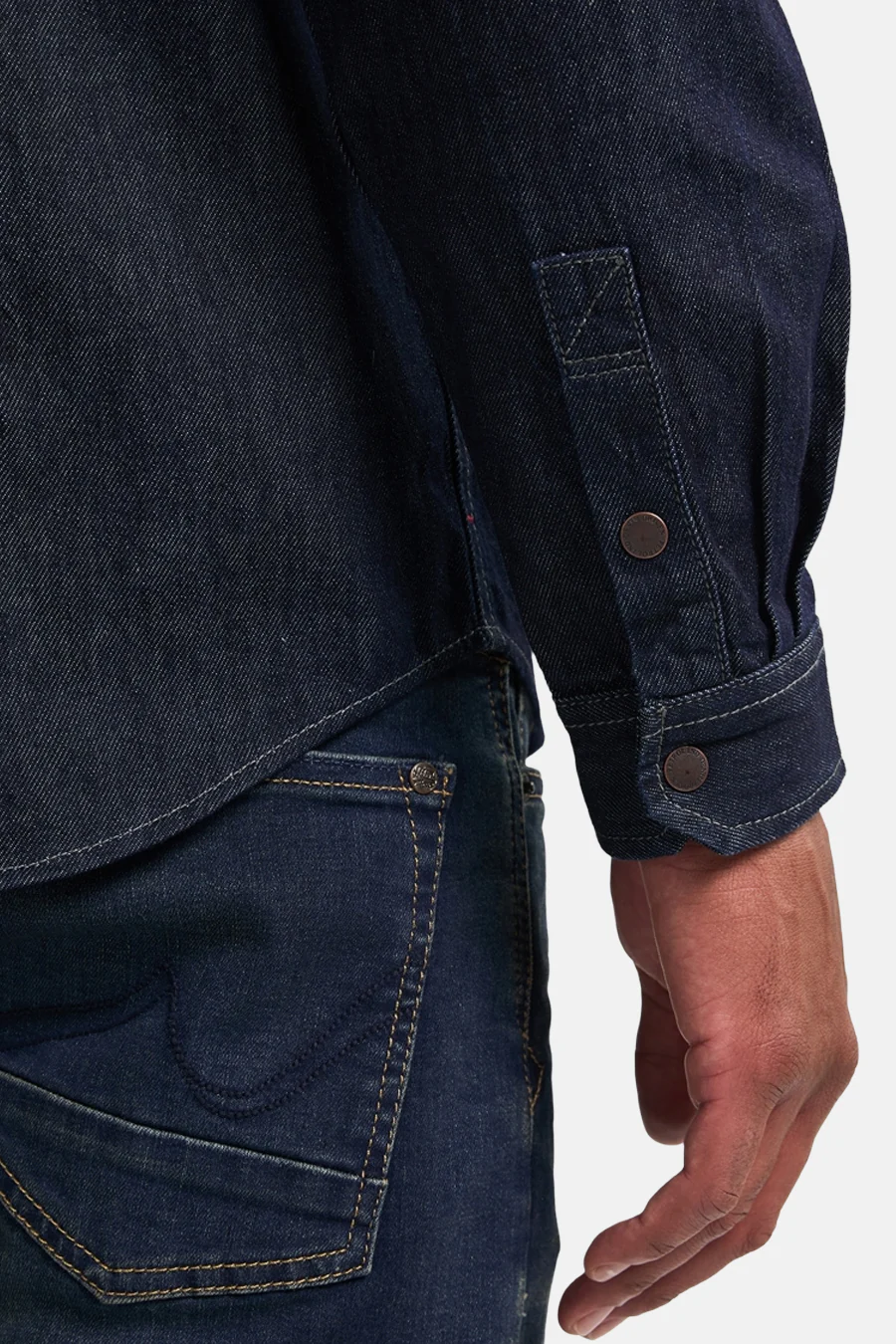 Hemd met lange mouwen - Dark blue denim - Image 6